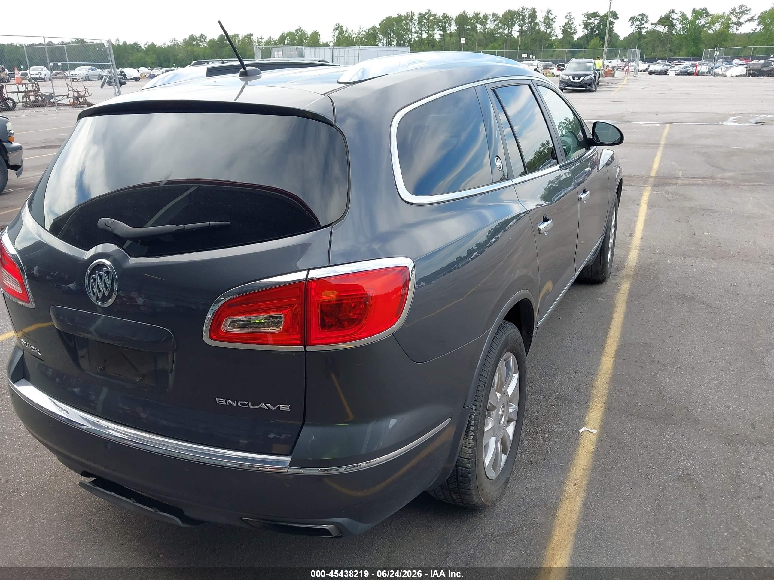 2014 Buick Enclave Leather Gray vin: 5GAKRBKD5EJ100737