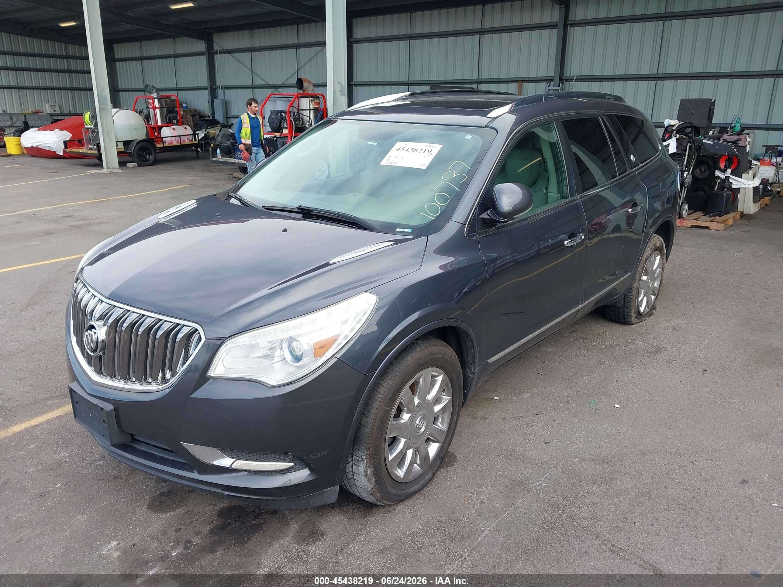 2014 Buick Enclave Leather Gray vin: 5GAKRBKD5EJ100737