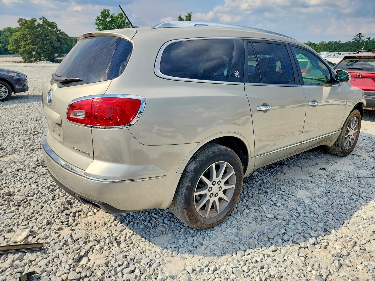 2014 Buick Enclave Бежевый vin: 5GAKRBKD5EJ117327