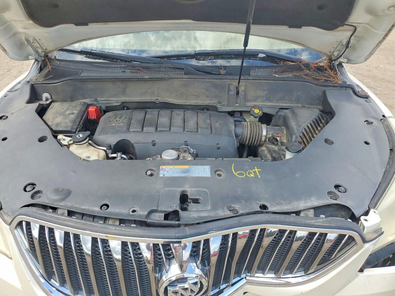 2014 Buick Enclave White vin: 5GAKRBKD5EJ143703