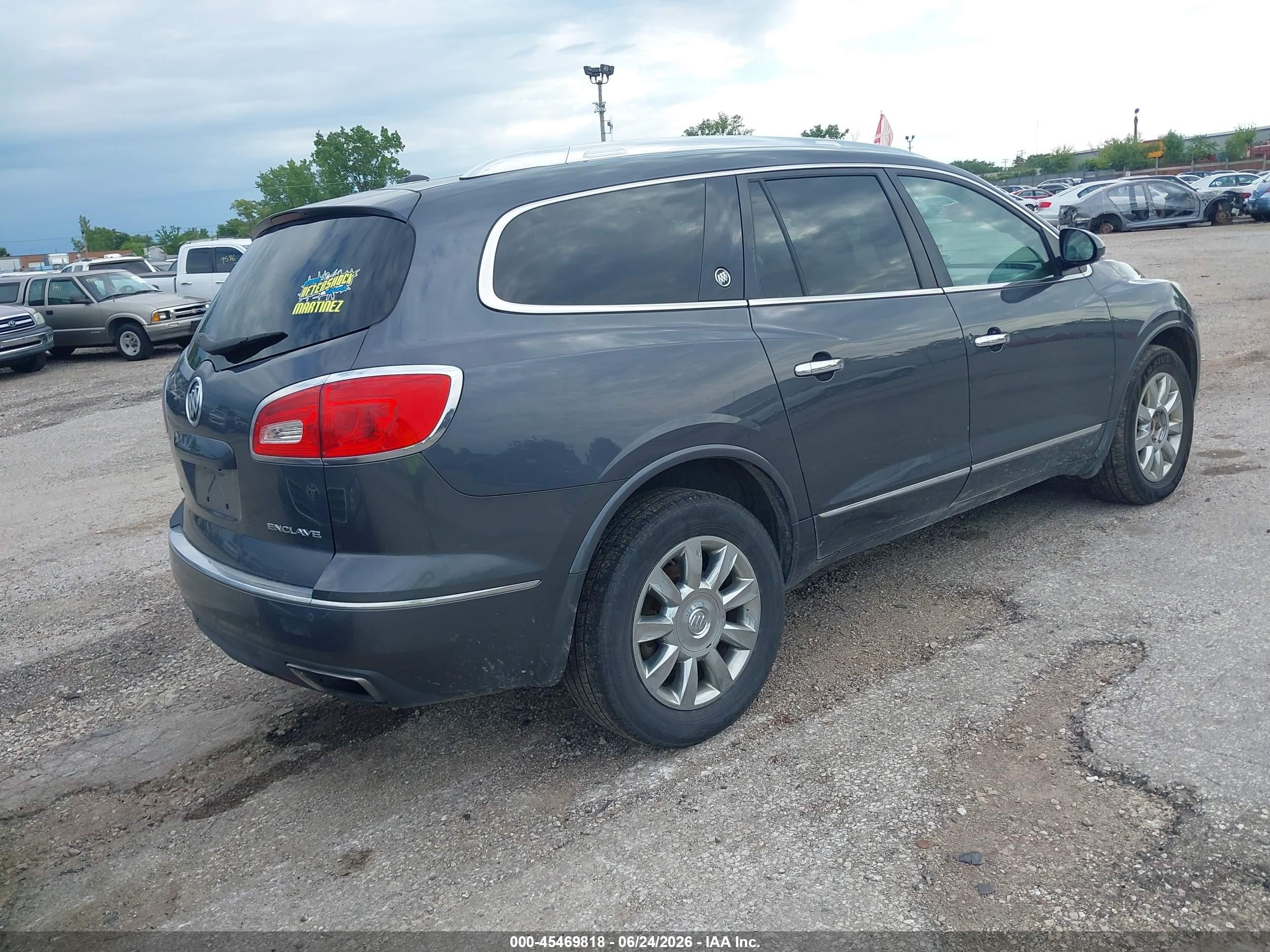 2014 Buick Enclave Leather Серый vin: 5GAKRBKD5EJ166561