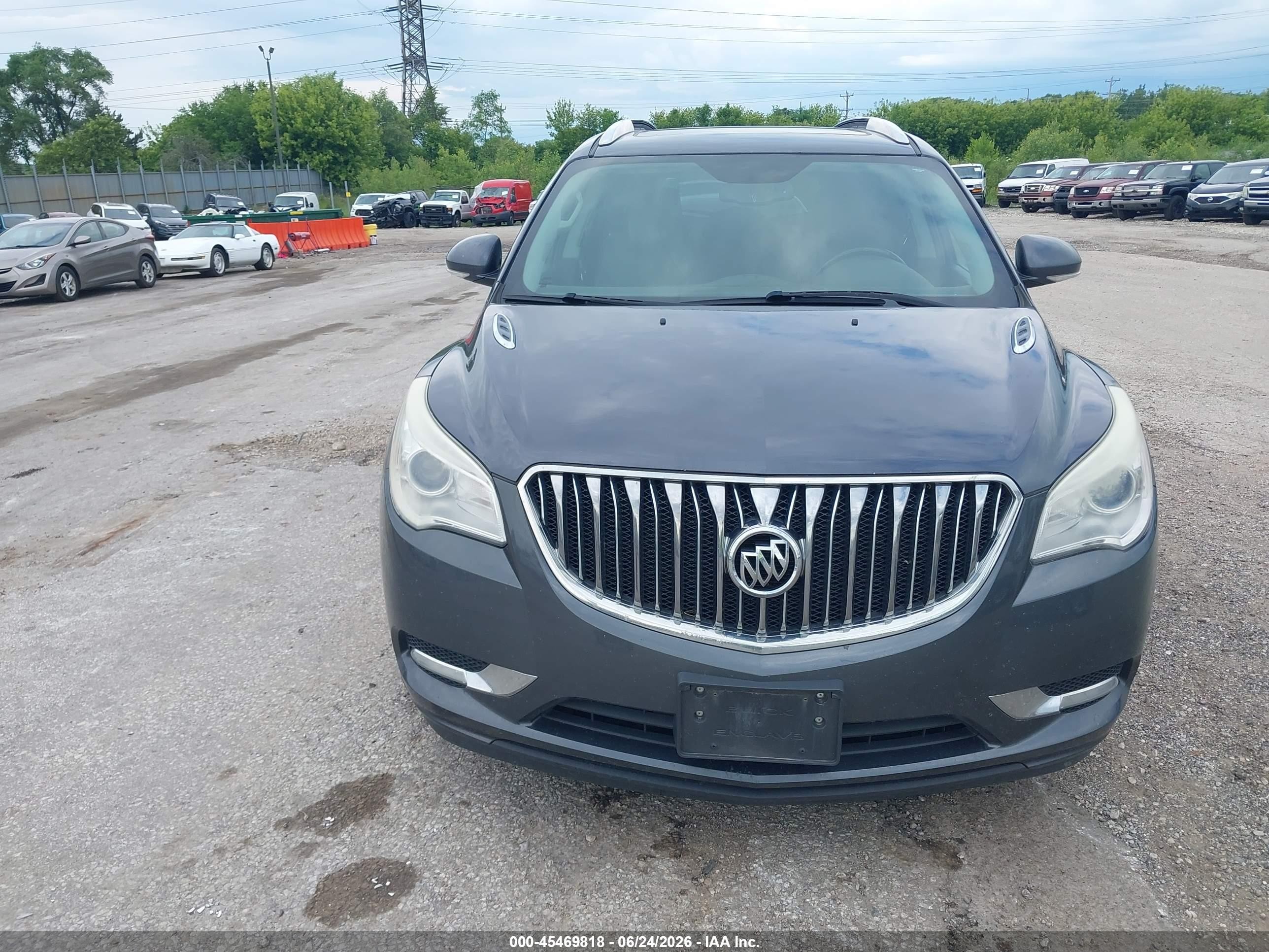 2014 Buick Enclave Leather Серый vin: 5GAKRBKD5EJ166561