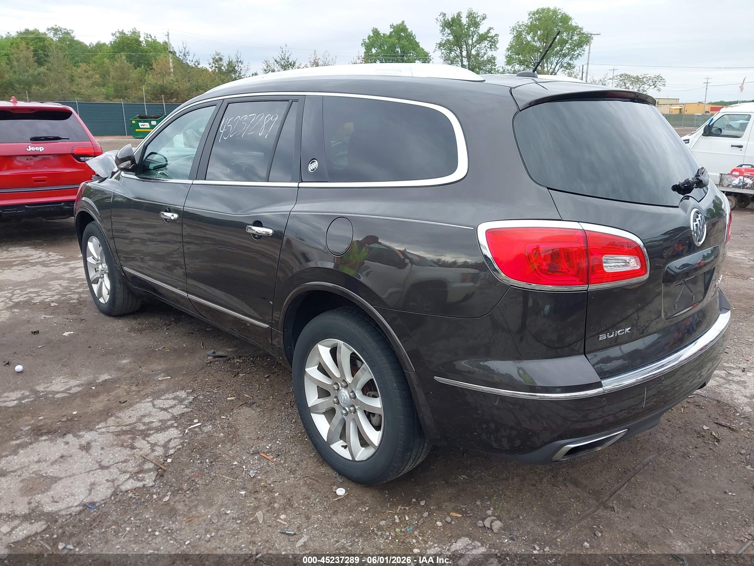 2014 Buick Enclave Leather Черный vin: 5GAKRBKD5EJ180217