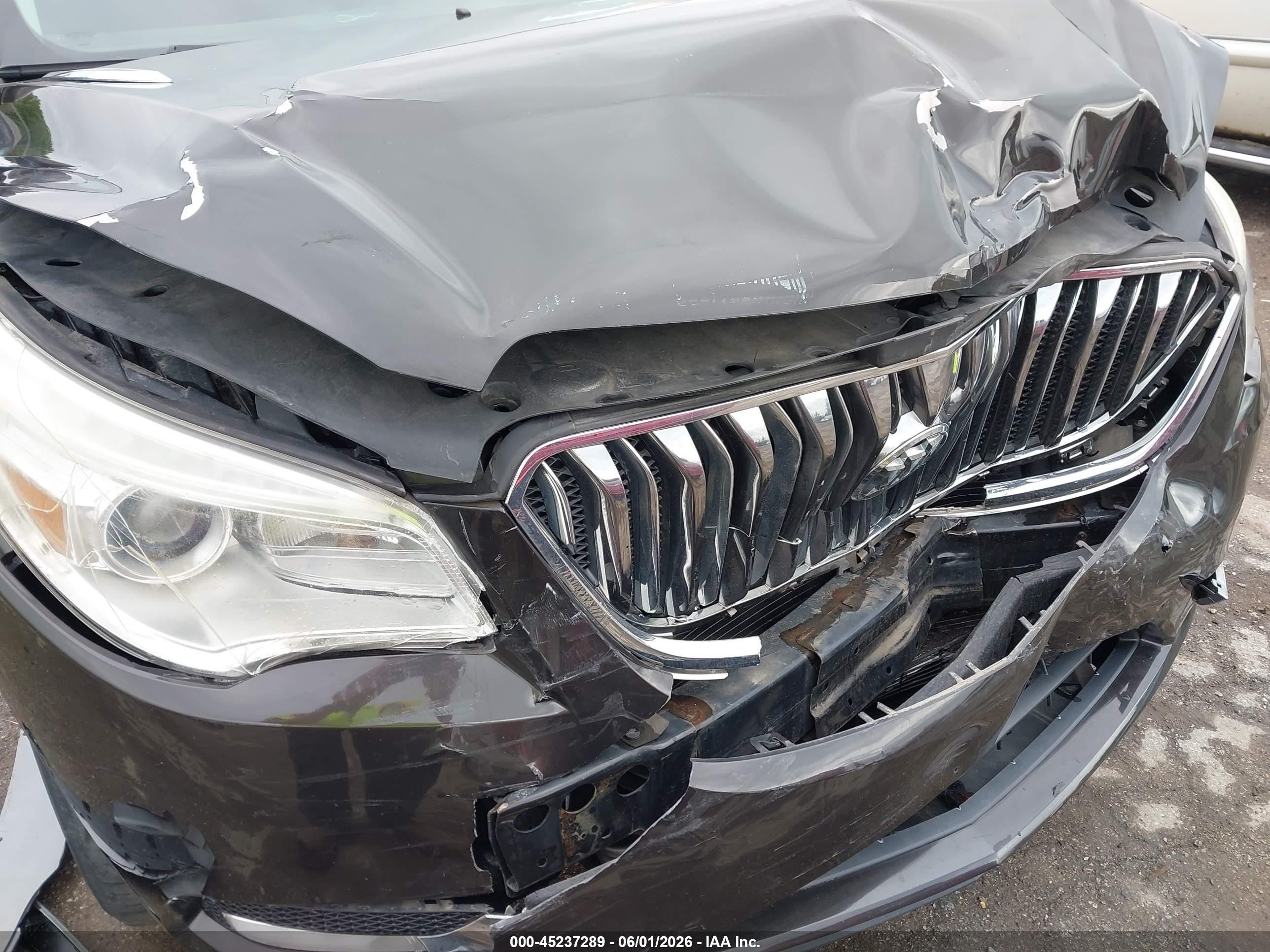 2014 Buick Enclave Leather Черный vin: 5GAKRBKD5EJ180217