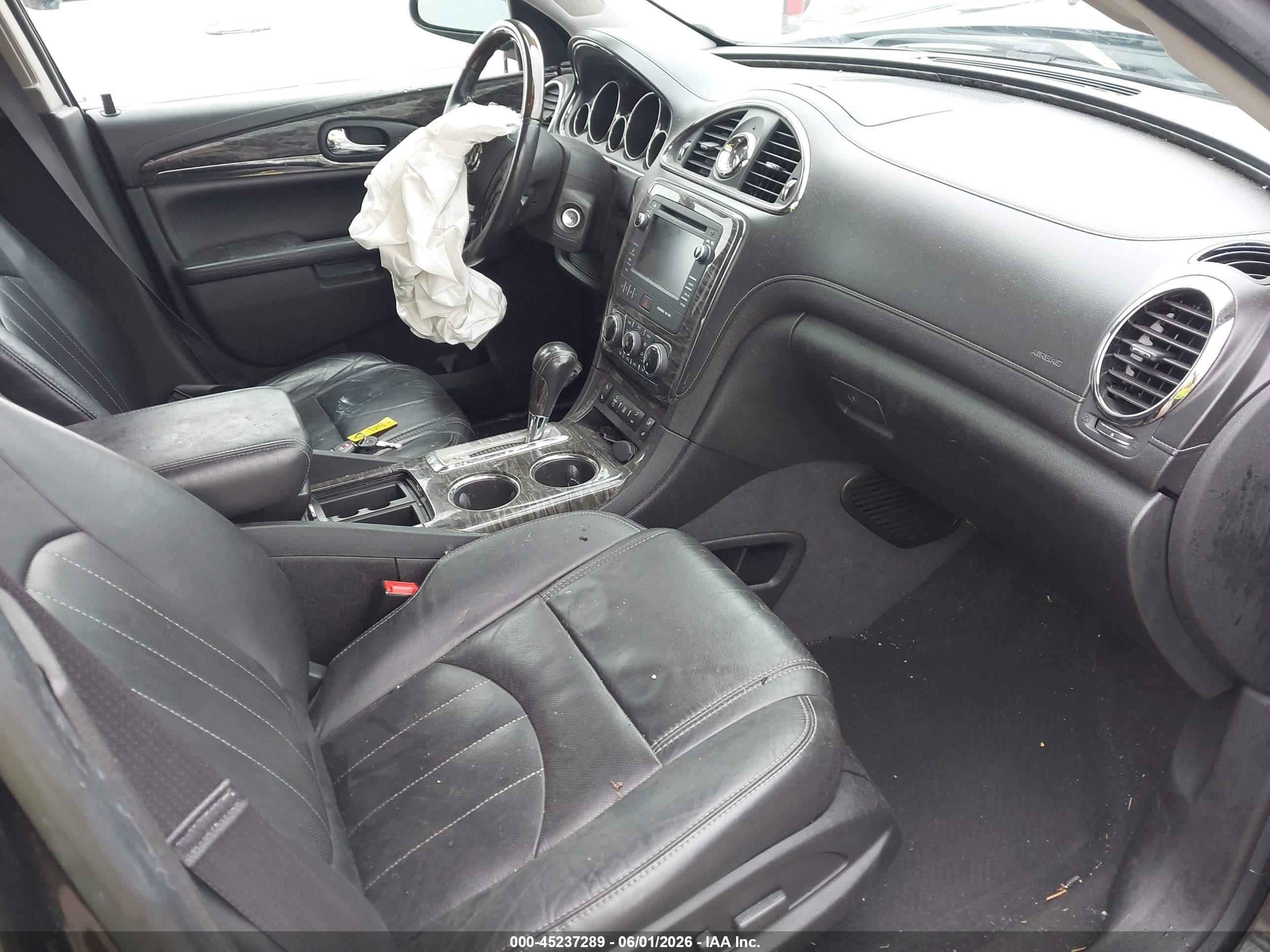 2014 Buick Enclave Leather Черный vin: 5GAKRBKD5EJ180217