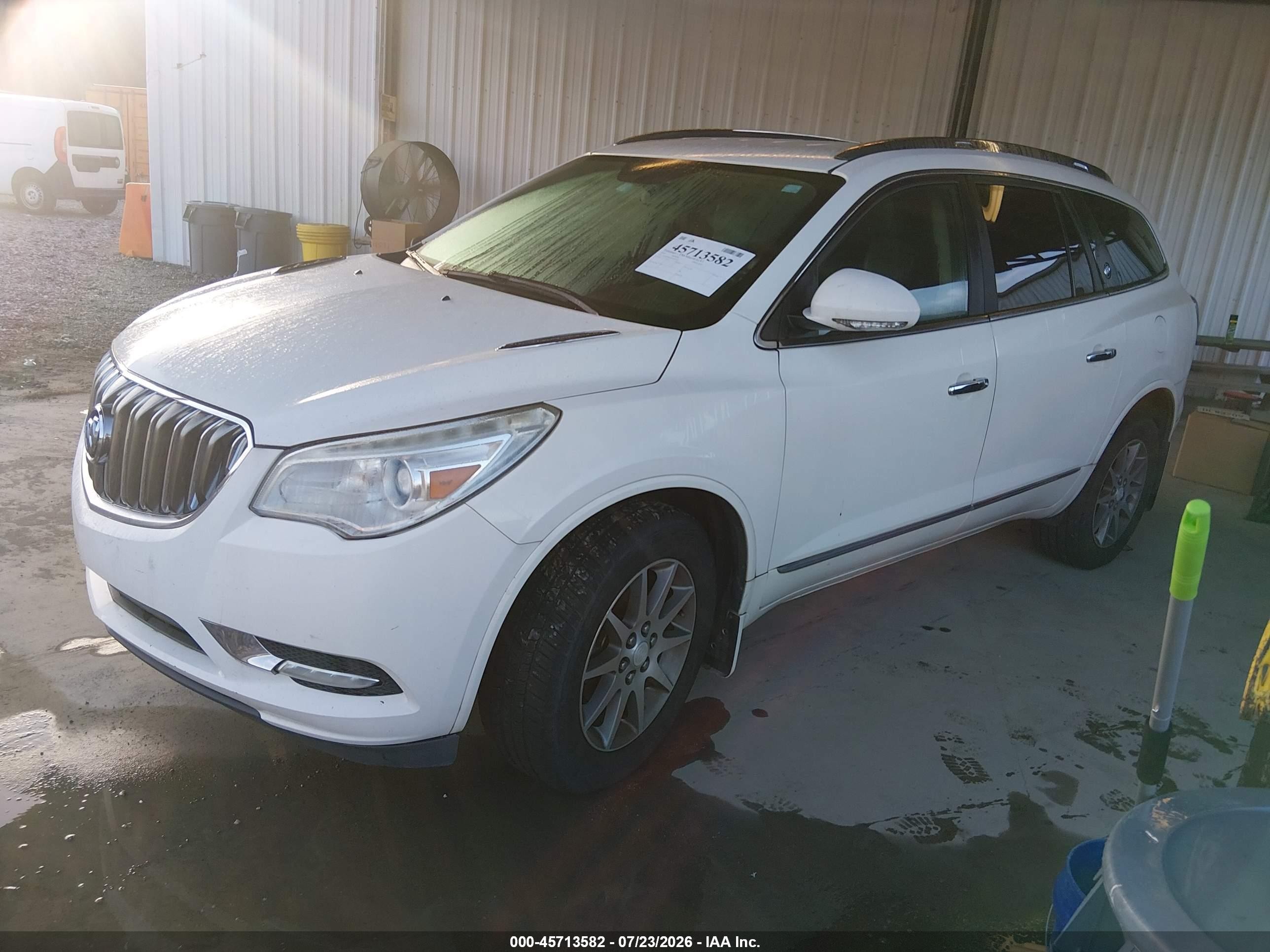 2014 Buick Enclave Leather White vin: 5GAKRBKD5EJ187975