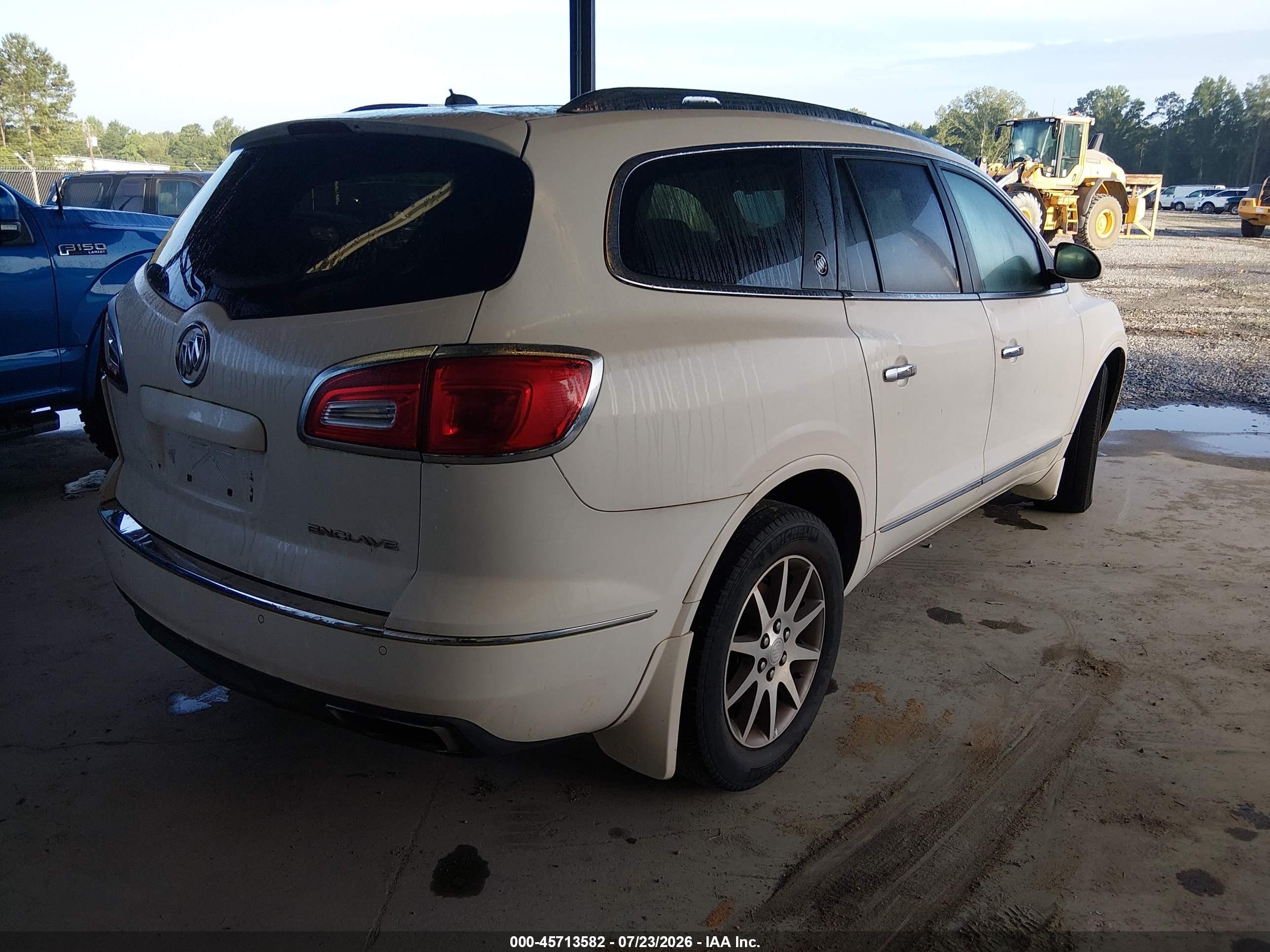2014 Buick Enclave Leather White vin: 5GAKRBKD5EJ187975