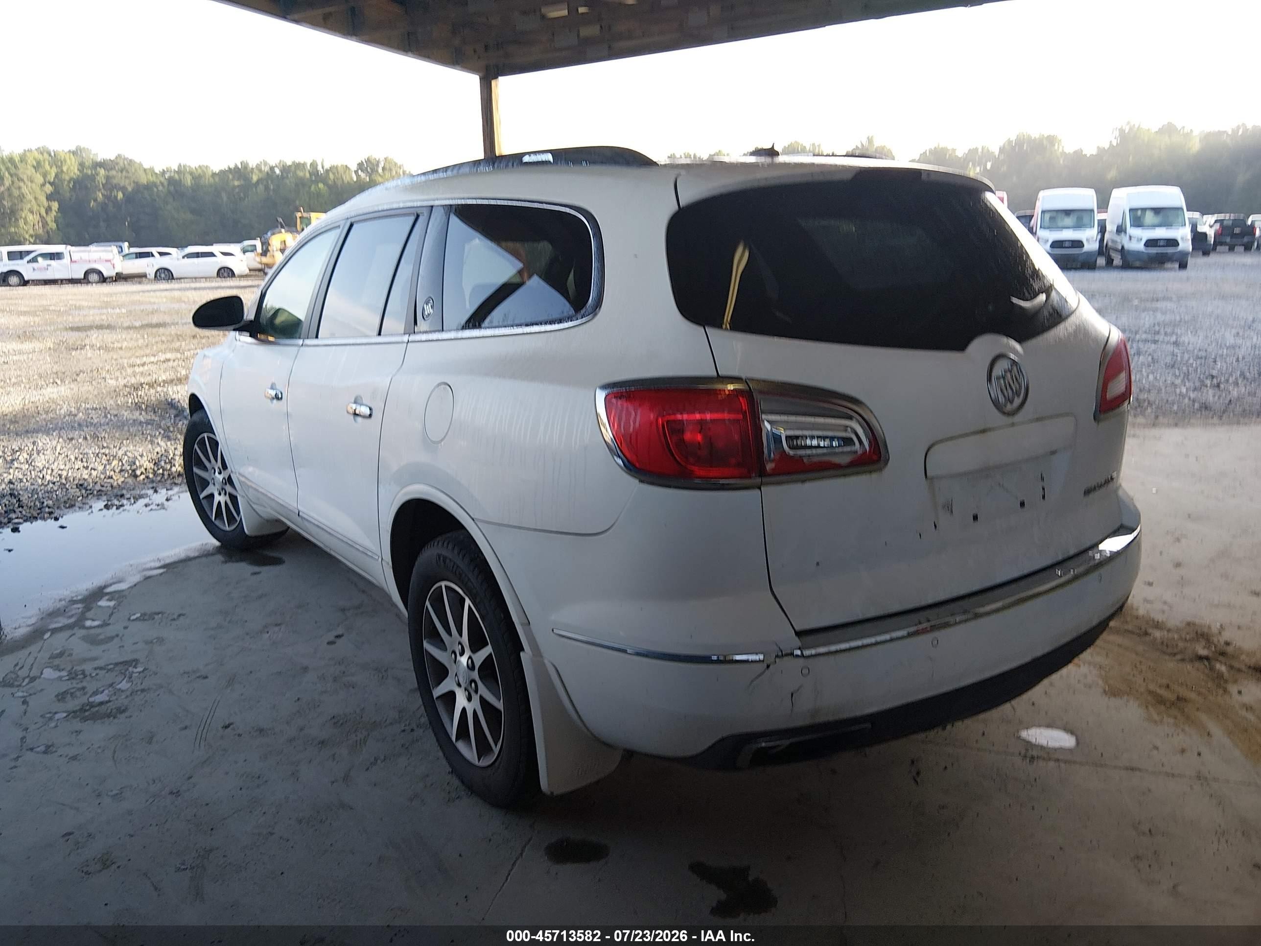 2014 Buick Enclave Leather White vin: 5GAKRBKD5EJ187975