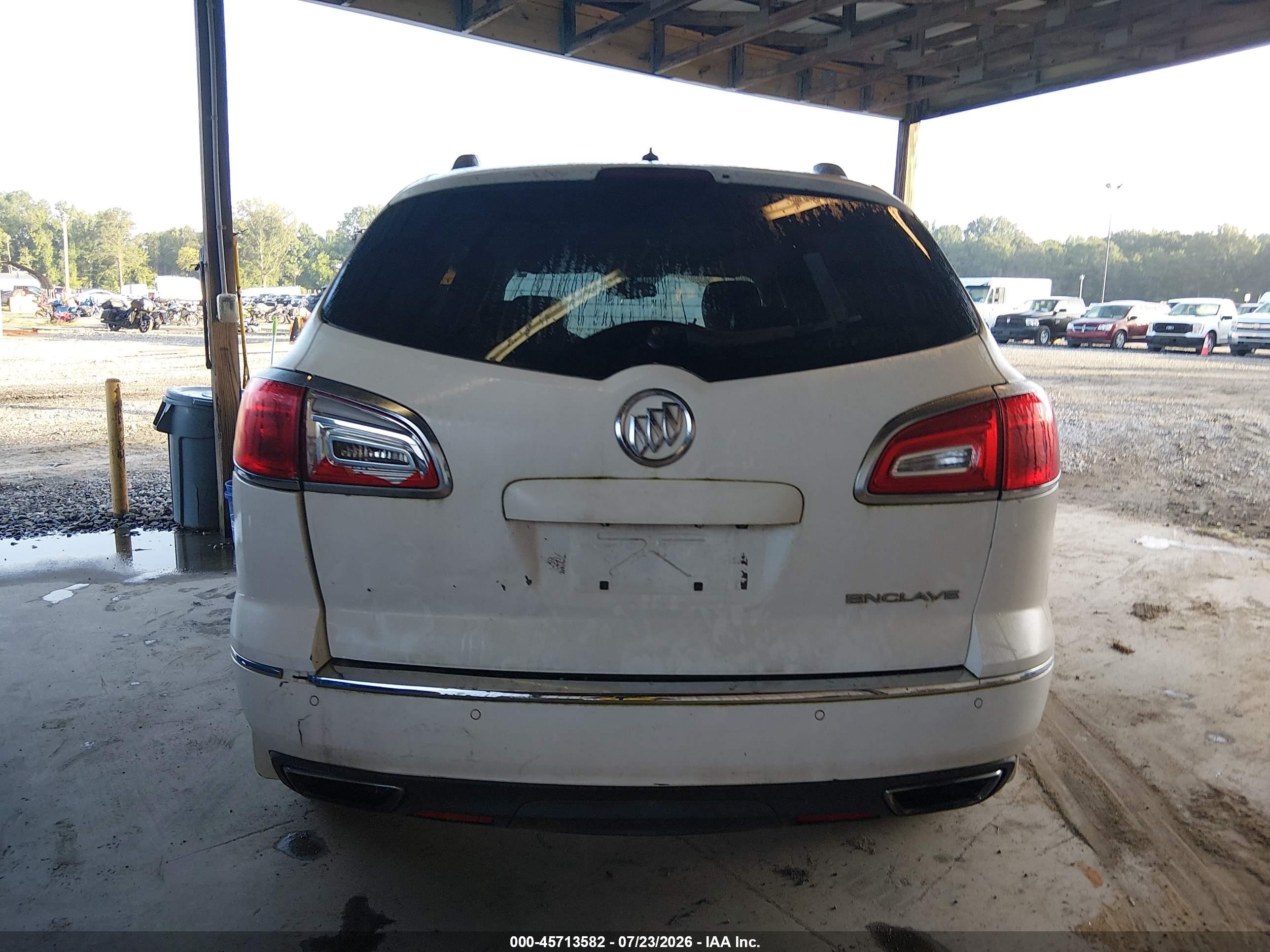 2014 Buick Enclave Leather White vin: 5GAKRBKD5EJ187975
