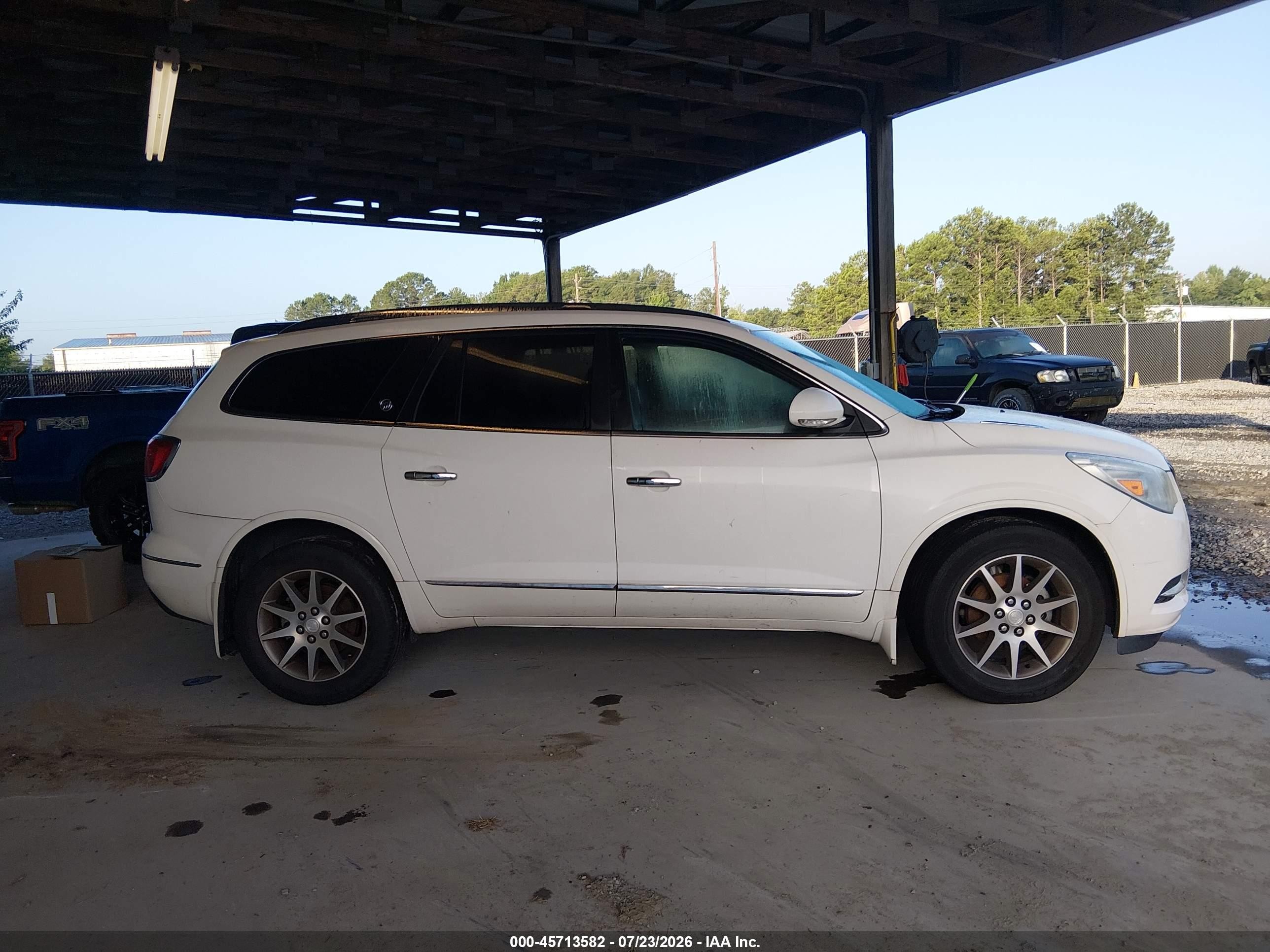 2014 Buick Enclave Leather White vin: 5GAKRBKD5EJ187975