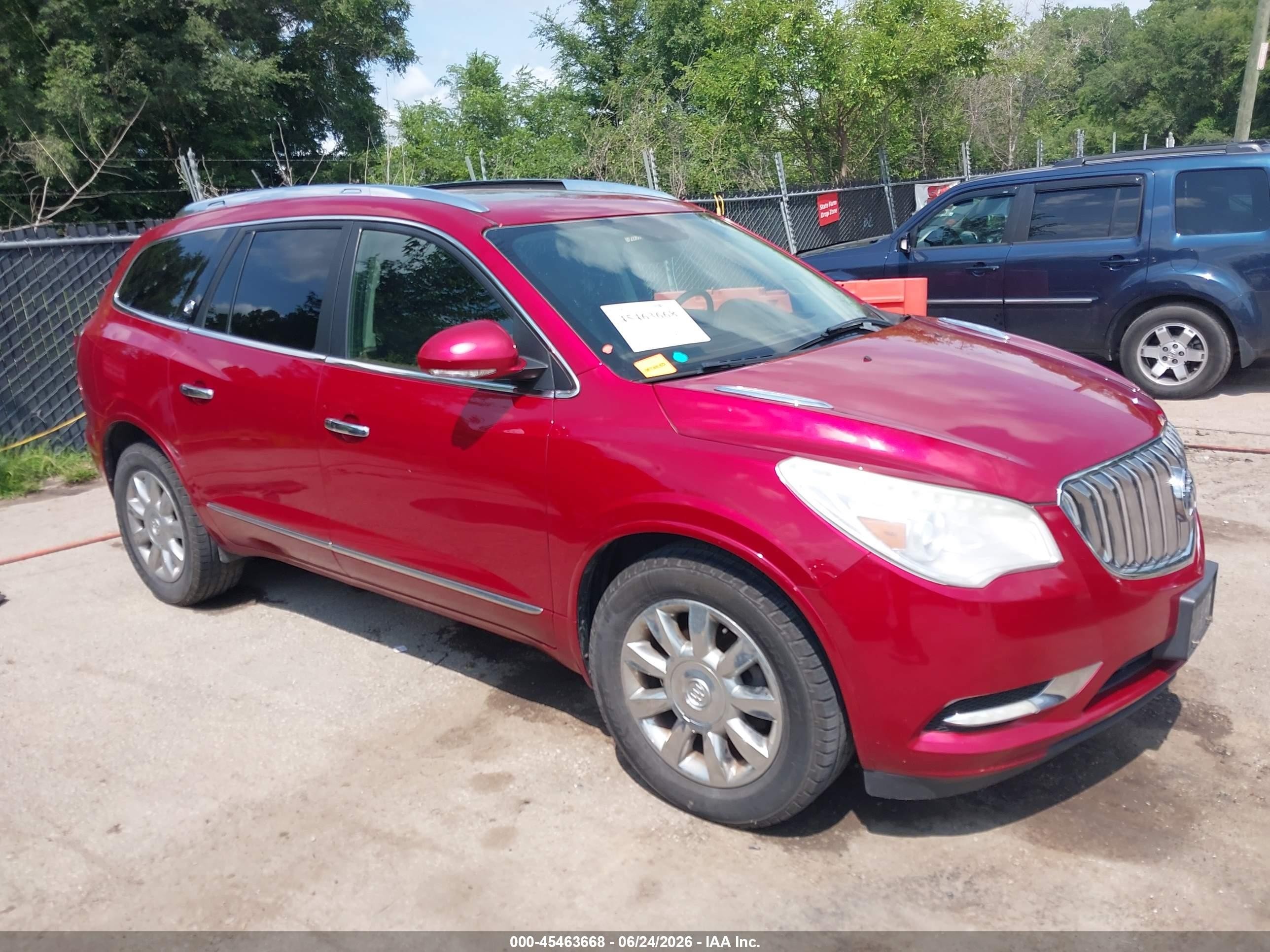 2014 Buick Enclave Leather Red vin: 5GAKRBKD5EJ316667
