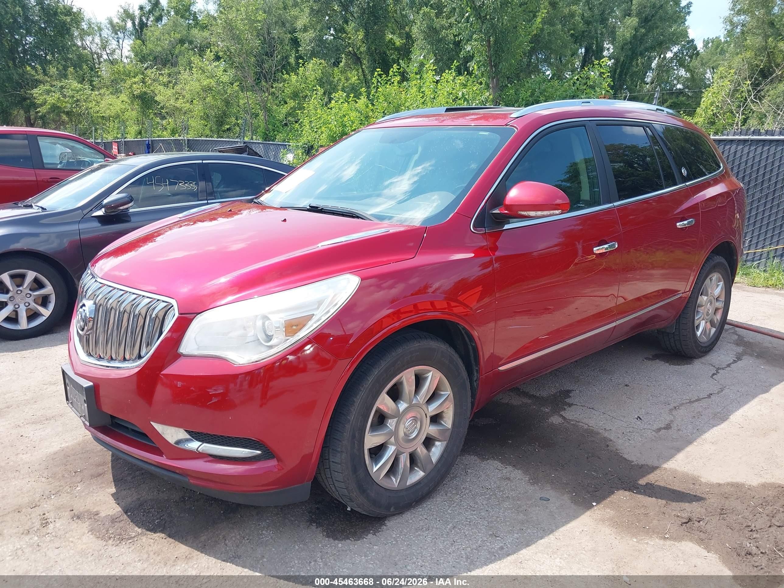 2014 Buick Enclave Leather Red vin: 5GAKRBKD5EJ316667