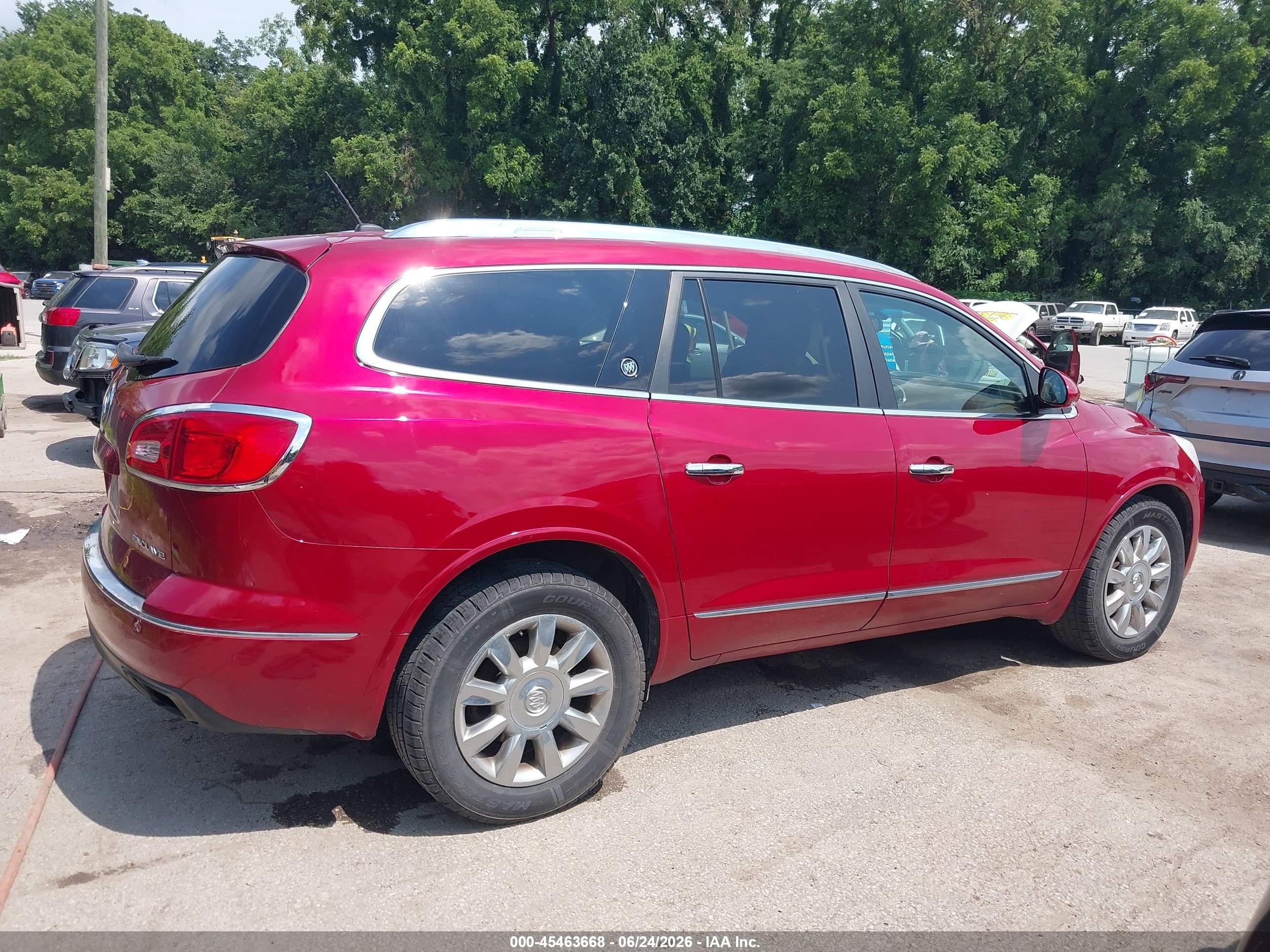 2014 Buick Enclave Leather Red vin: 5GAKRBKD5EJ316667