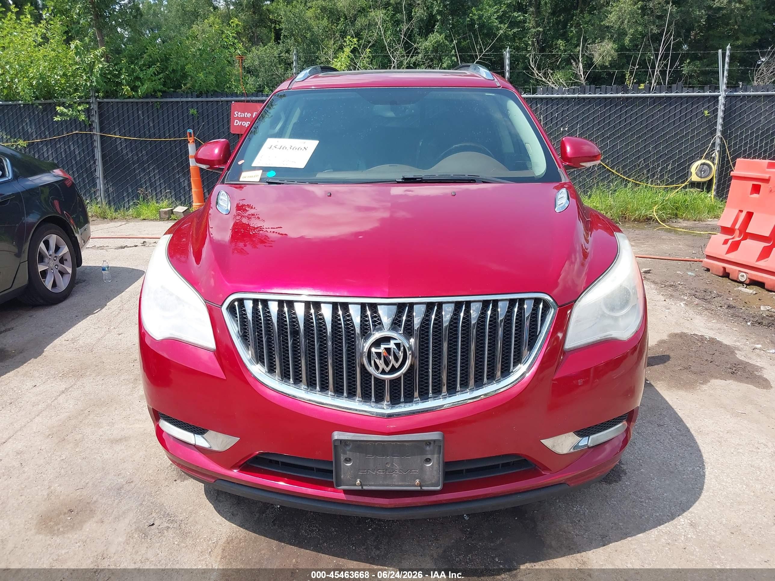 2014 Buick Enclave Leather Red vin: 5GAKRBKD5EJ316667