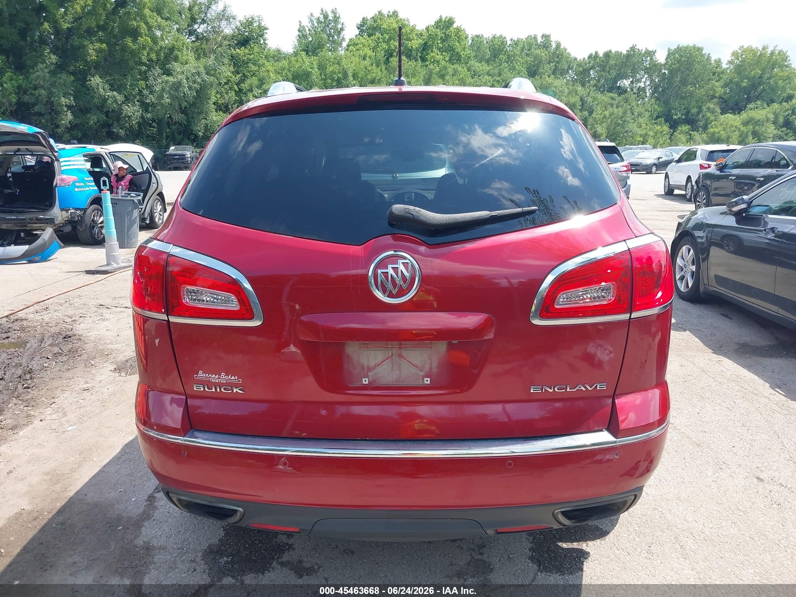 2014 Buick Enclave Leather Red vin: 5GAKRBKD5EJ316667