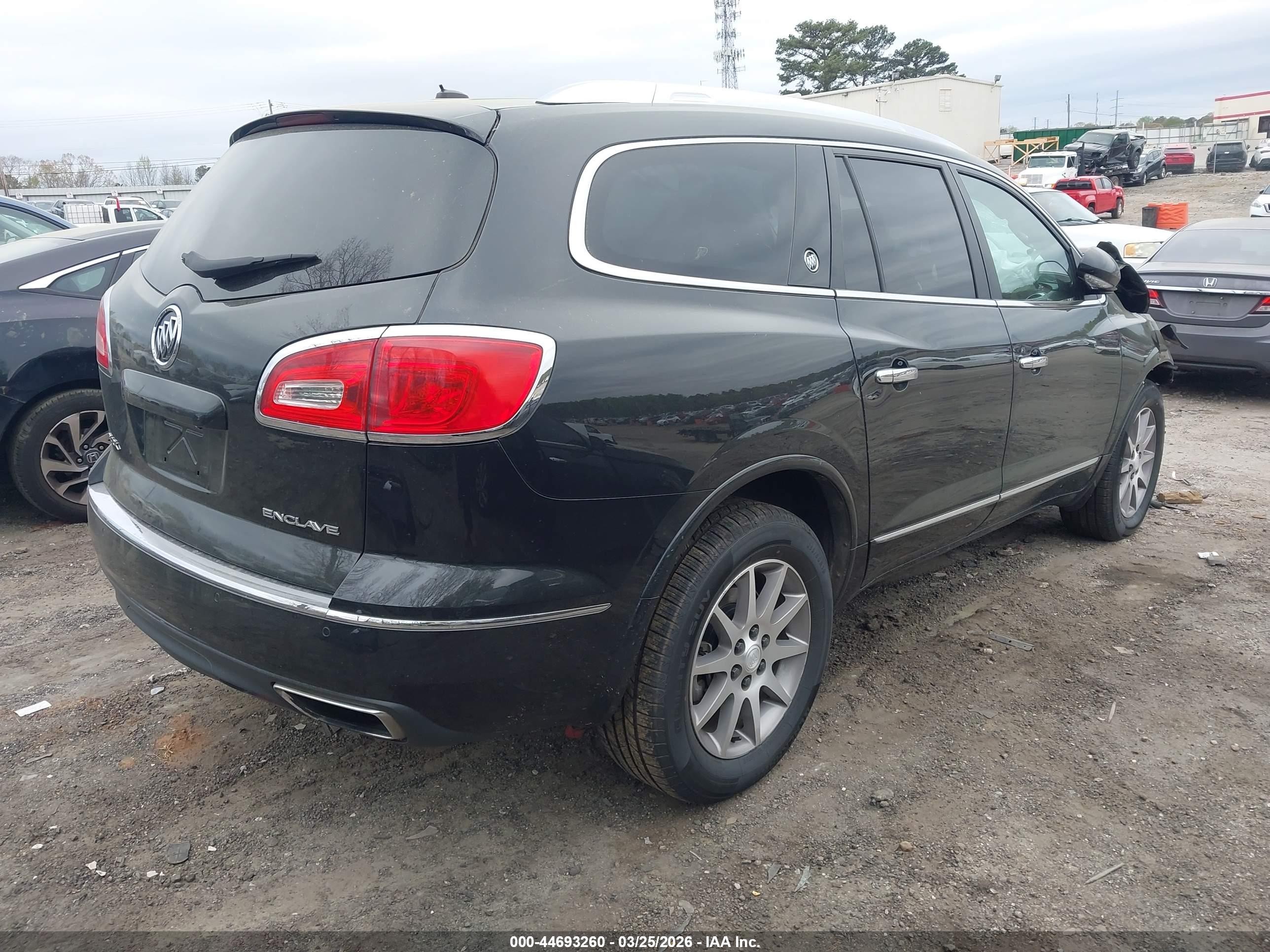 2014 Buick Enclave Leather Black vin: 5GAKRBKD5EJ331606