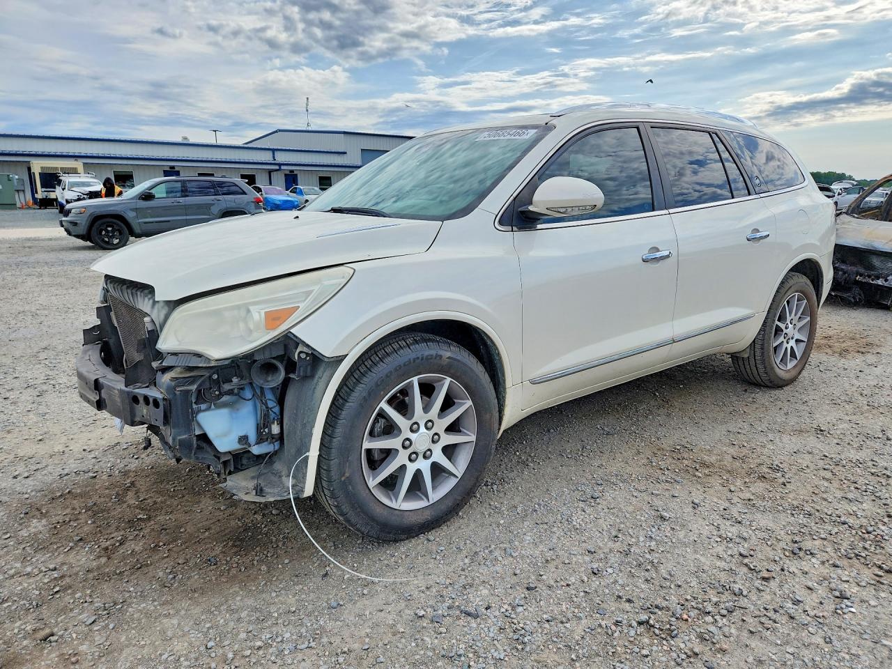 2015 Buick Enclave White vin: 5GAKRBKD5FJ202282