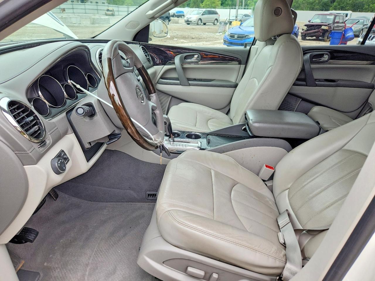 2015 Buick Enclave White vin: 5GAKRBKD5FJ216070