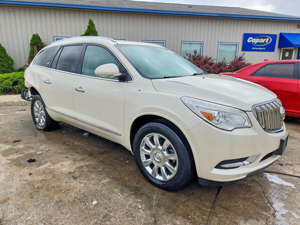 2015 Buick Enclave White vin: 5GAKRBKD5FJ216070