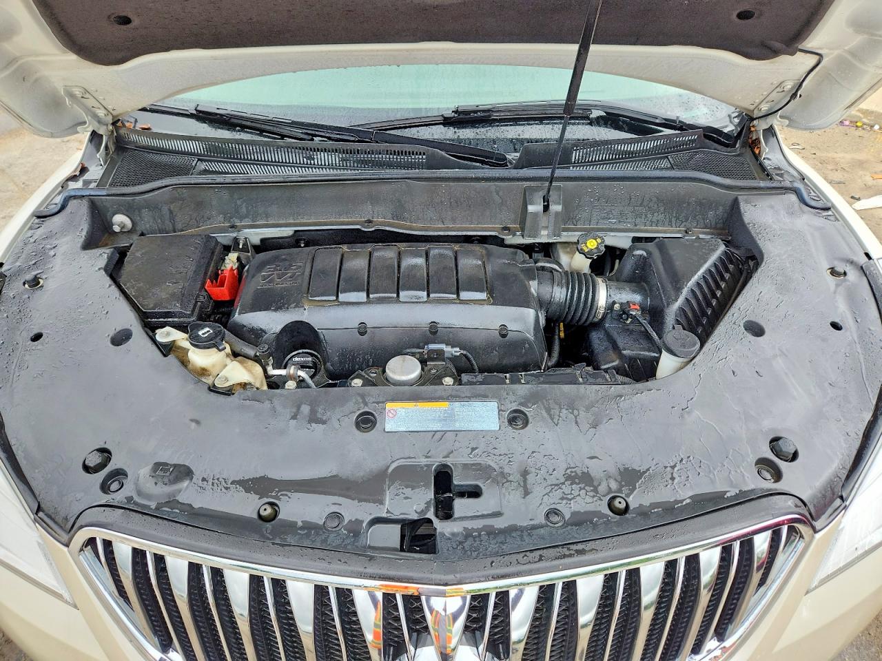 2015 Buick Enclave White vin: 5GAKRBKD5FJ216070