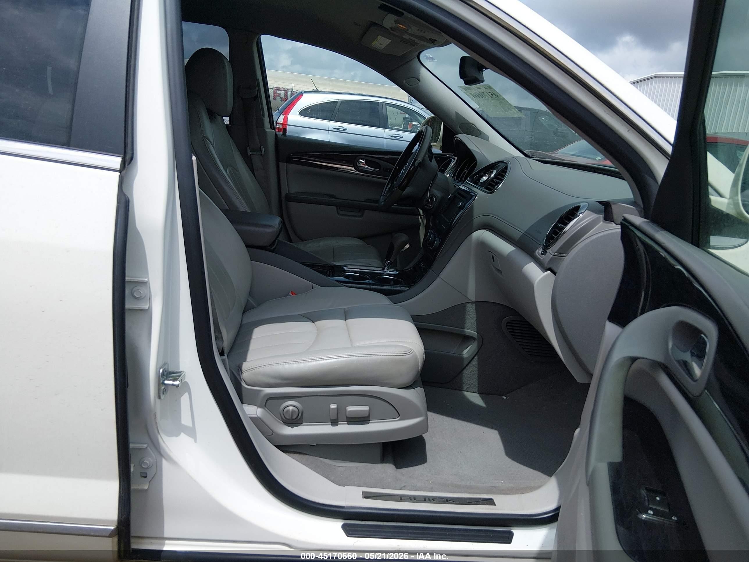 2015 Buick Enclave Leather White vin: 5GAKRBKD5FJ239946