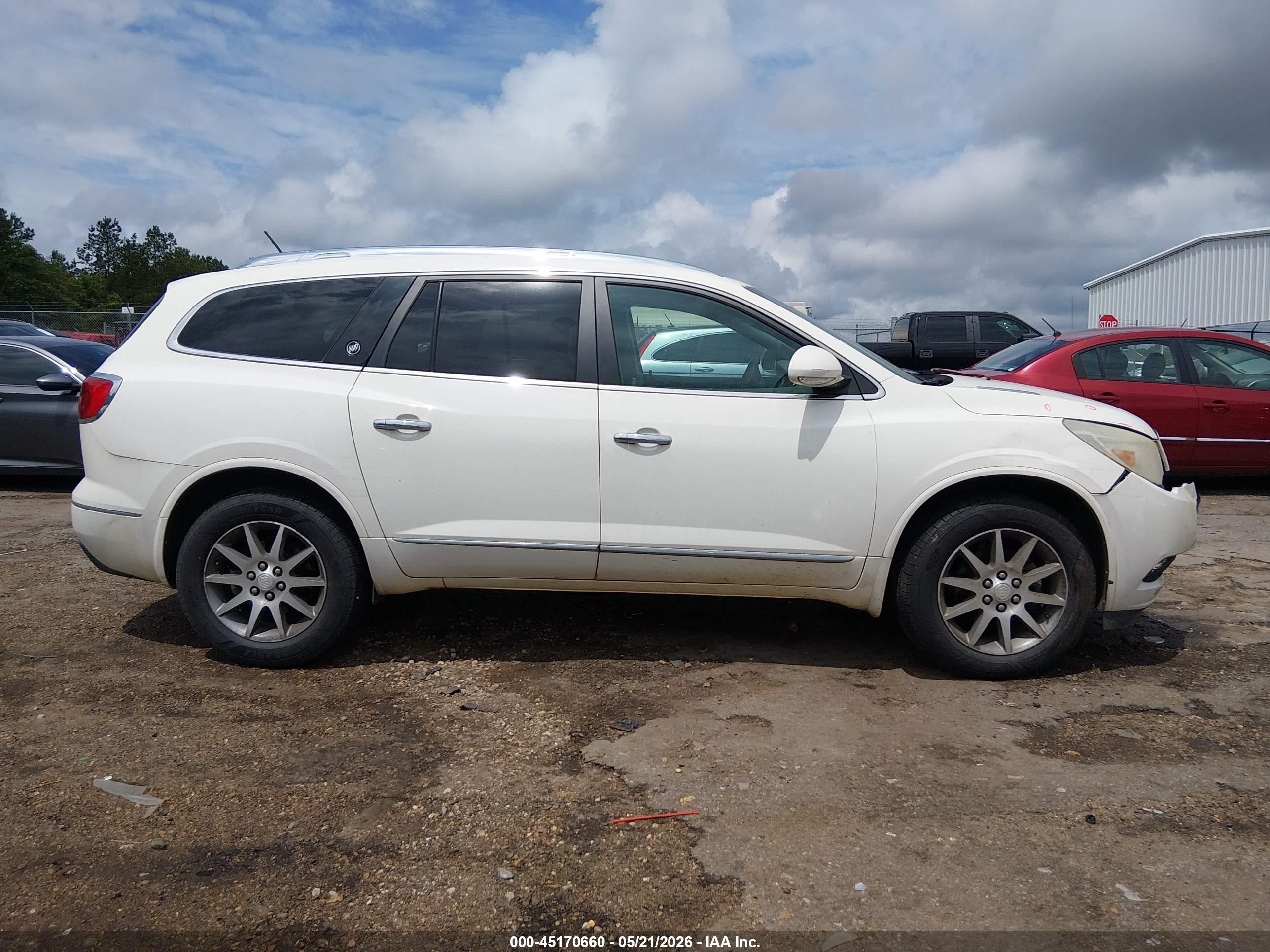 2015 Buick Enclave Leather White vin: 5GAKRBKD5FJ239946