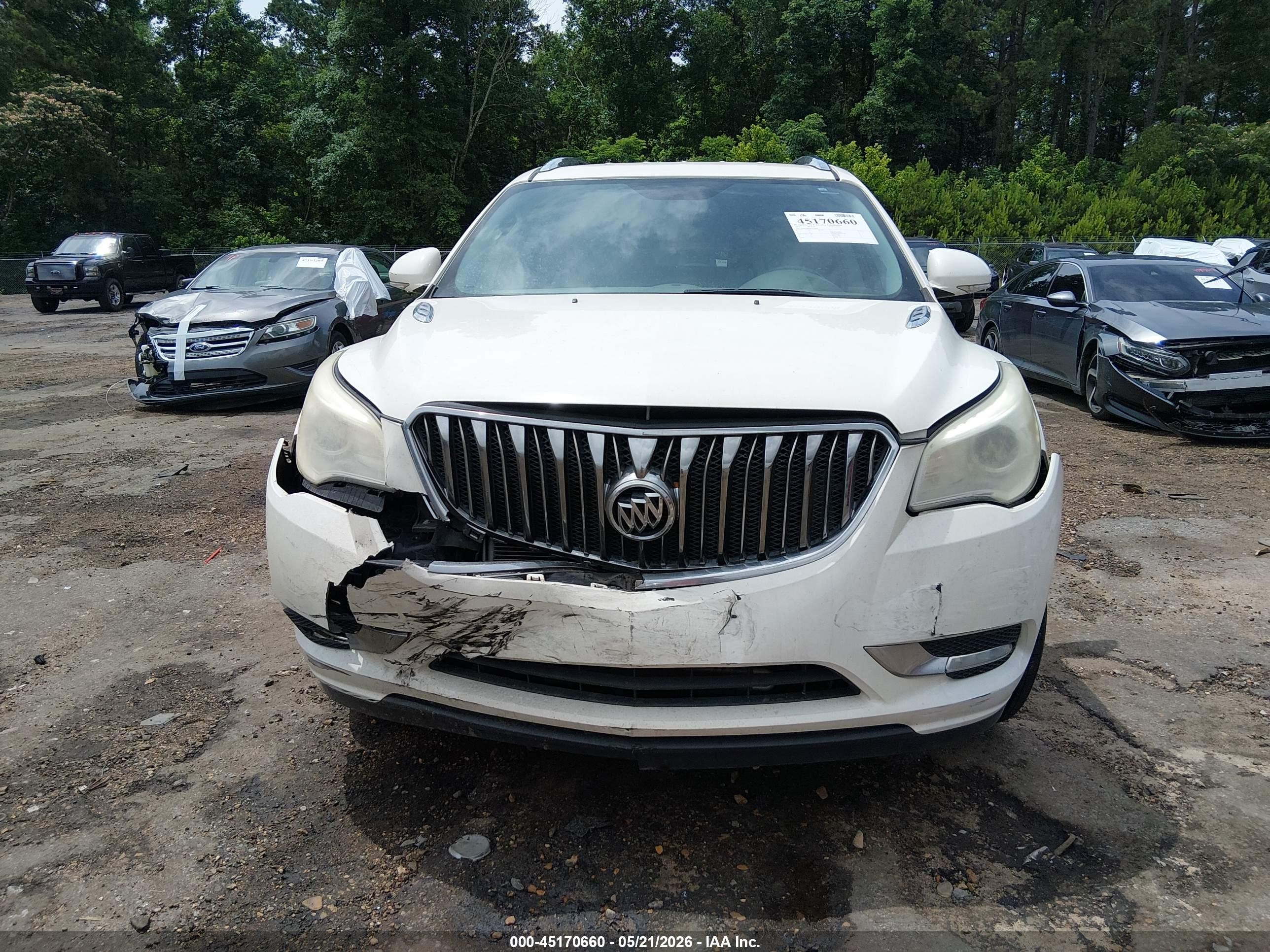 2015 Buick Enclave Leather White vin: 5GAKRBKD5FJ239946