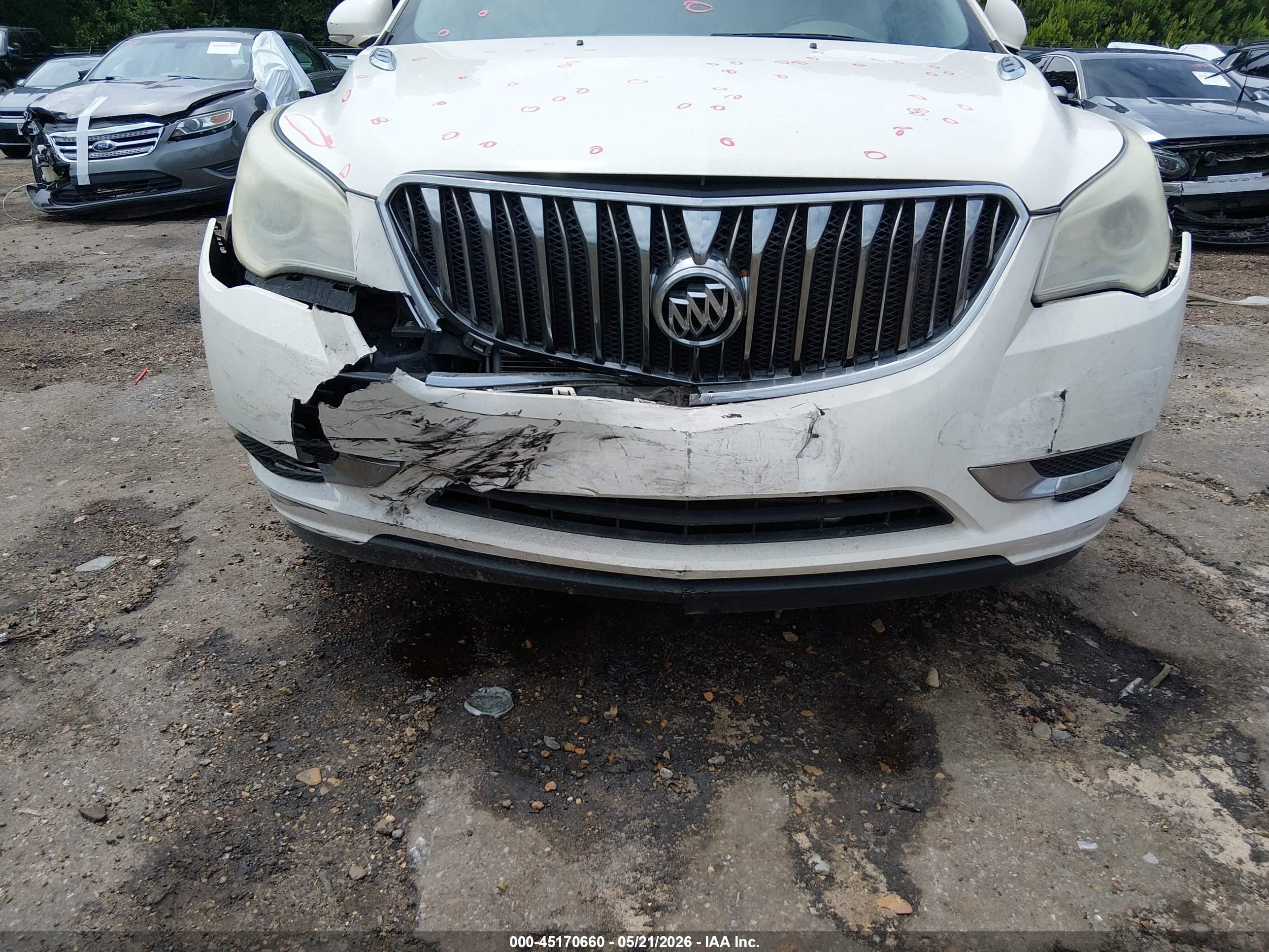 2015 Buick Enclave Leather White vin: 5GAKRBKD5FJ239946