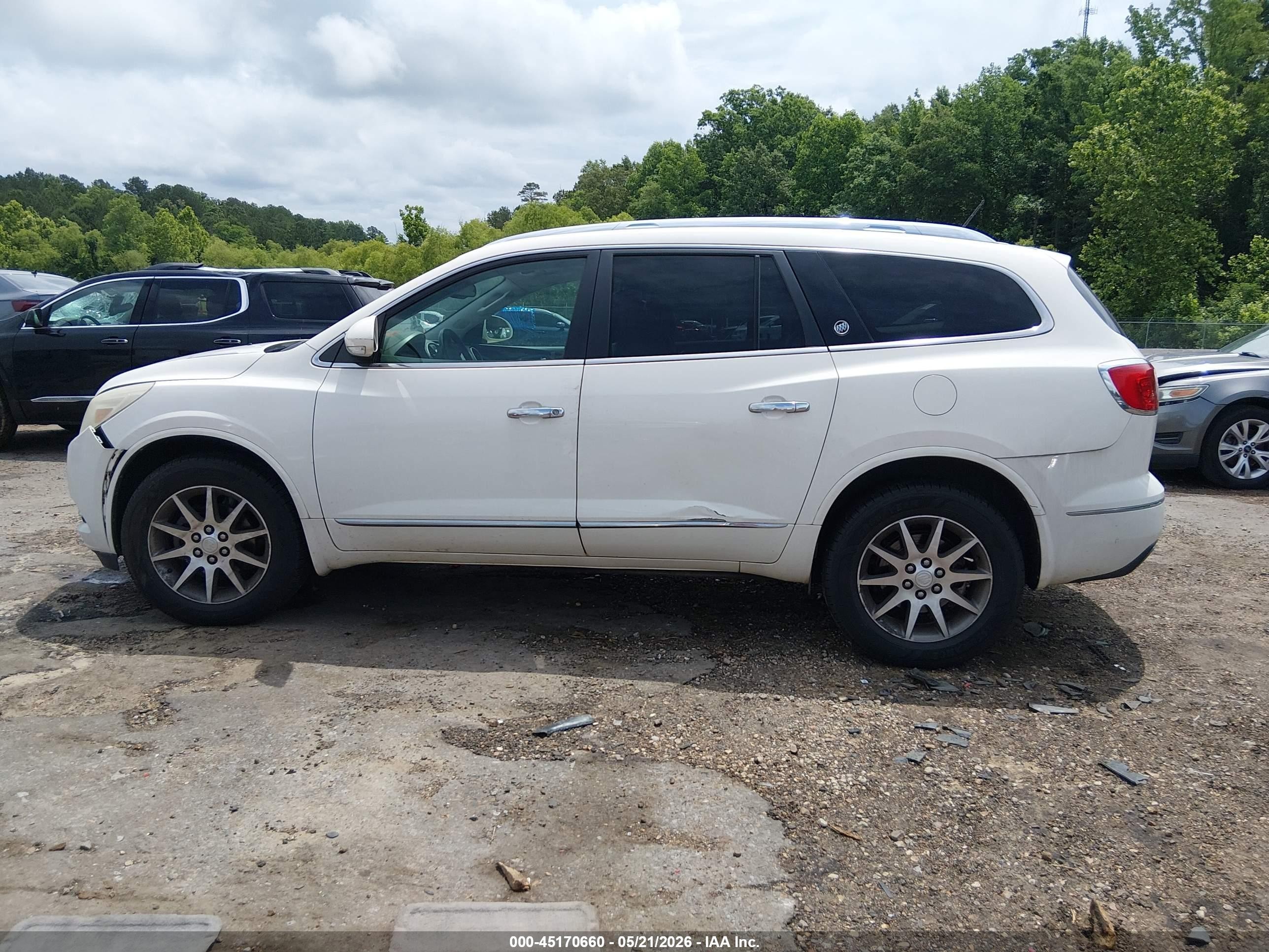 2015 Buick Enclave Leather White vin: 5GAKRBKD5FJ239946