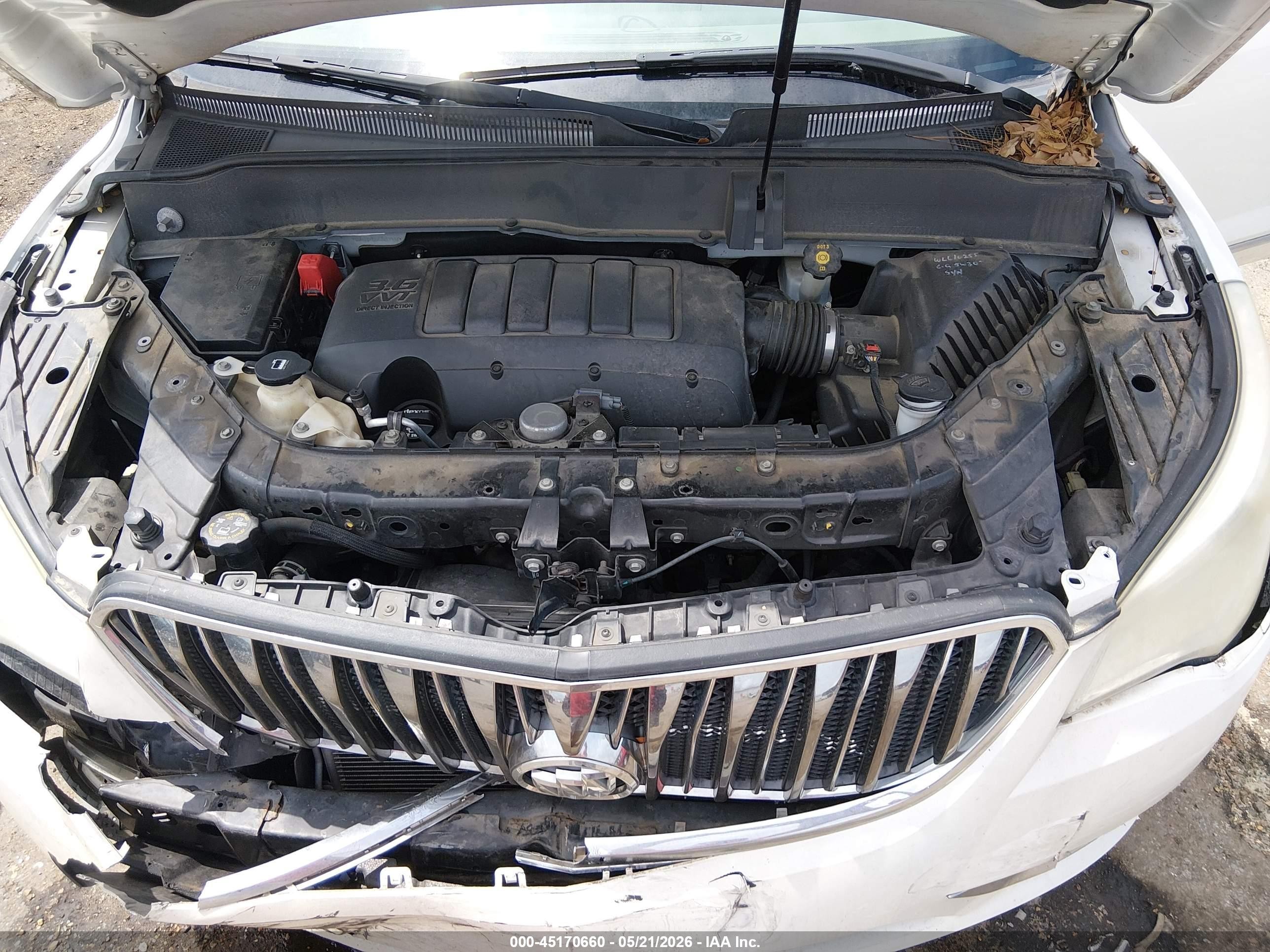 2015 Buick Enclave Leather White vin: 5GAKRBKD5FJ239946