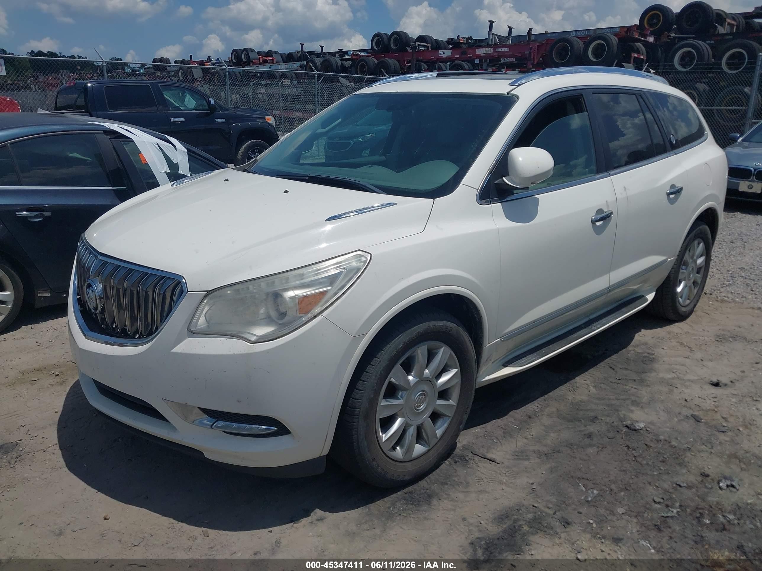 2015 Buick Enclave Leather White vin: 5GAKRBKD5FJ269013