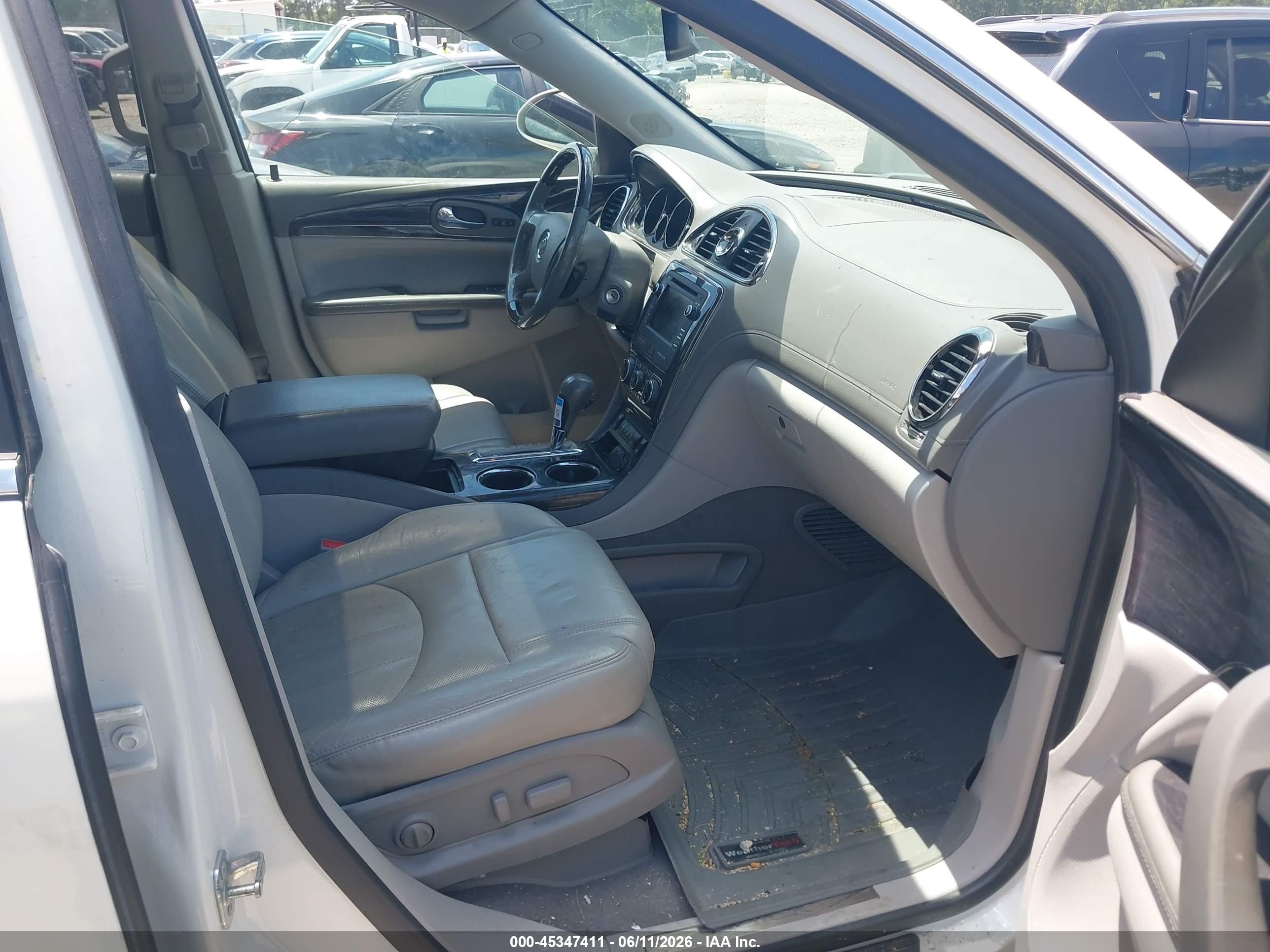 2015 Buick Enclave Leather White vin: 5GAKRBKD5FJ269013
