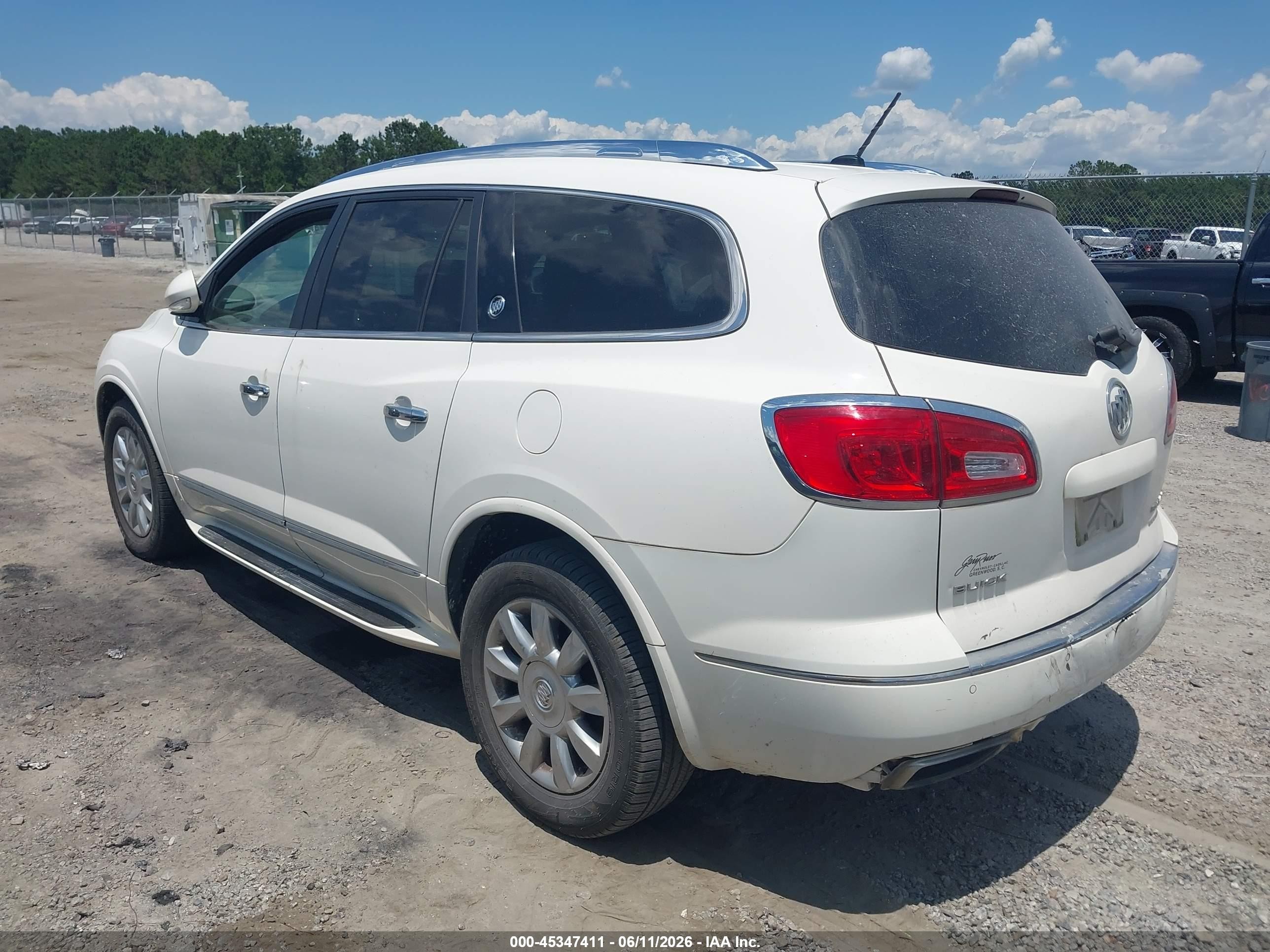 2015 Buick Enclave Leather White vin: 5GAKRBKD5FJ269013