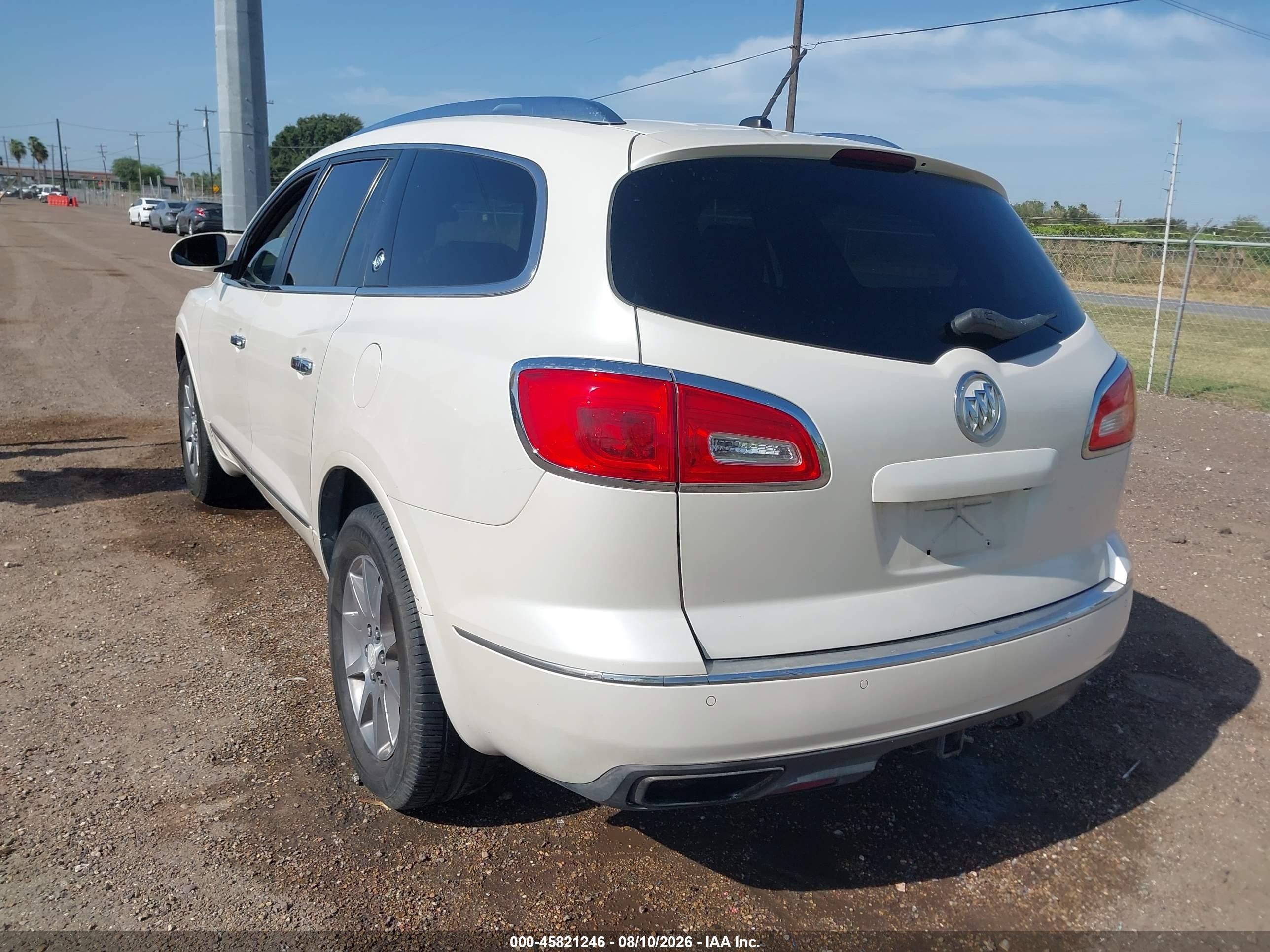 2015 Buick Enclave Leather White vin: 5GAKRBKD5FJ274597
