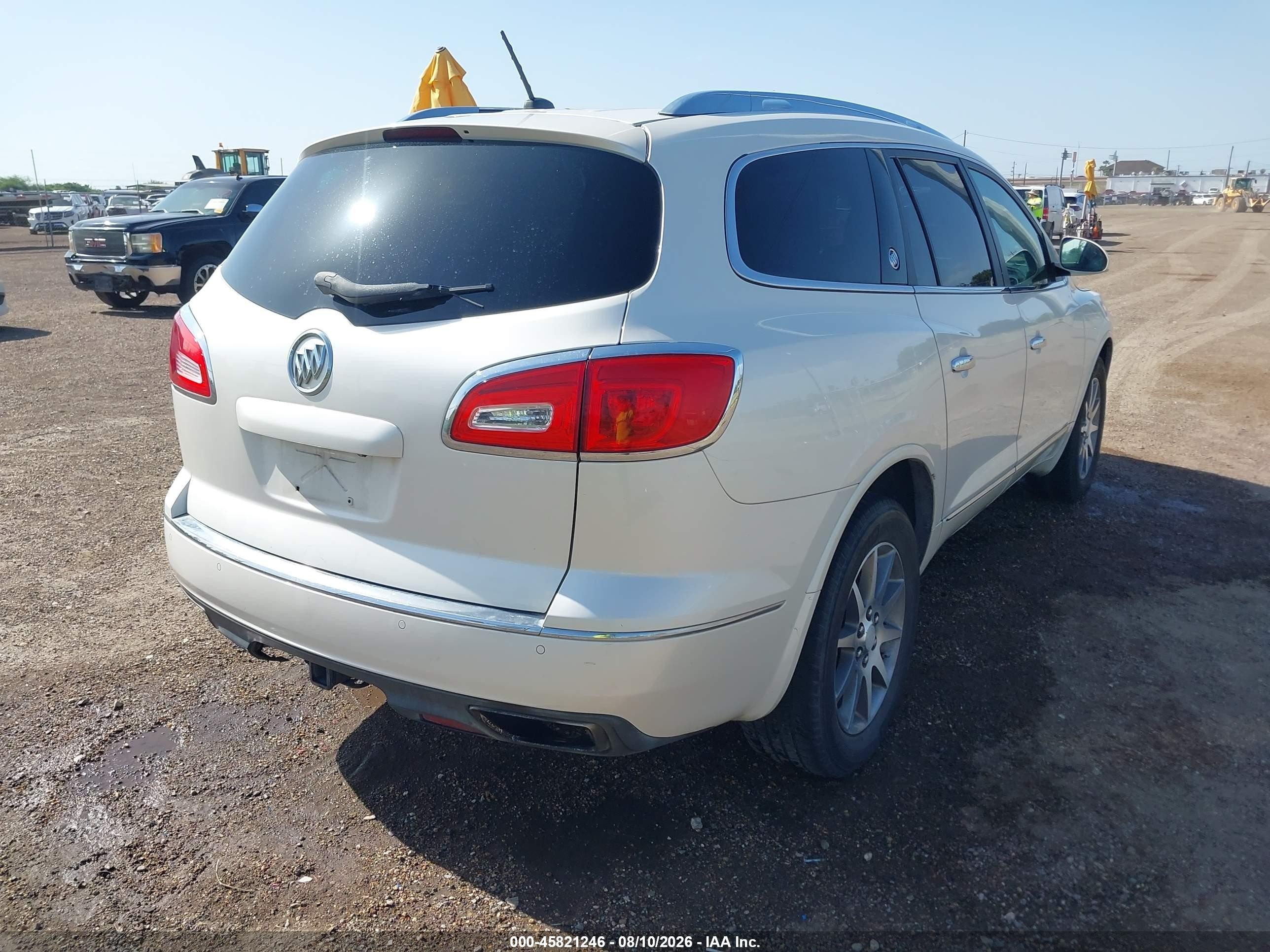2015 Buick Enclave Leather White vin: 5GAKRBKD5FJ274597