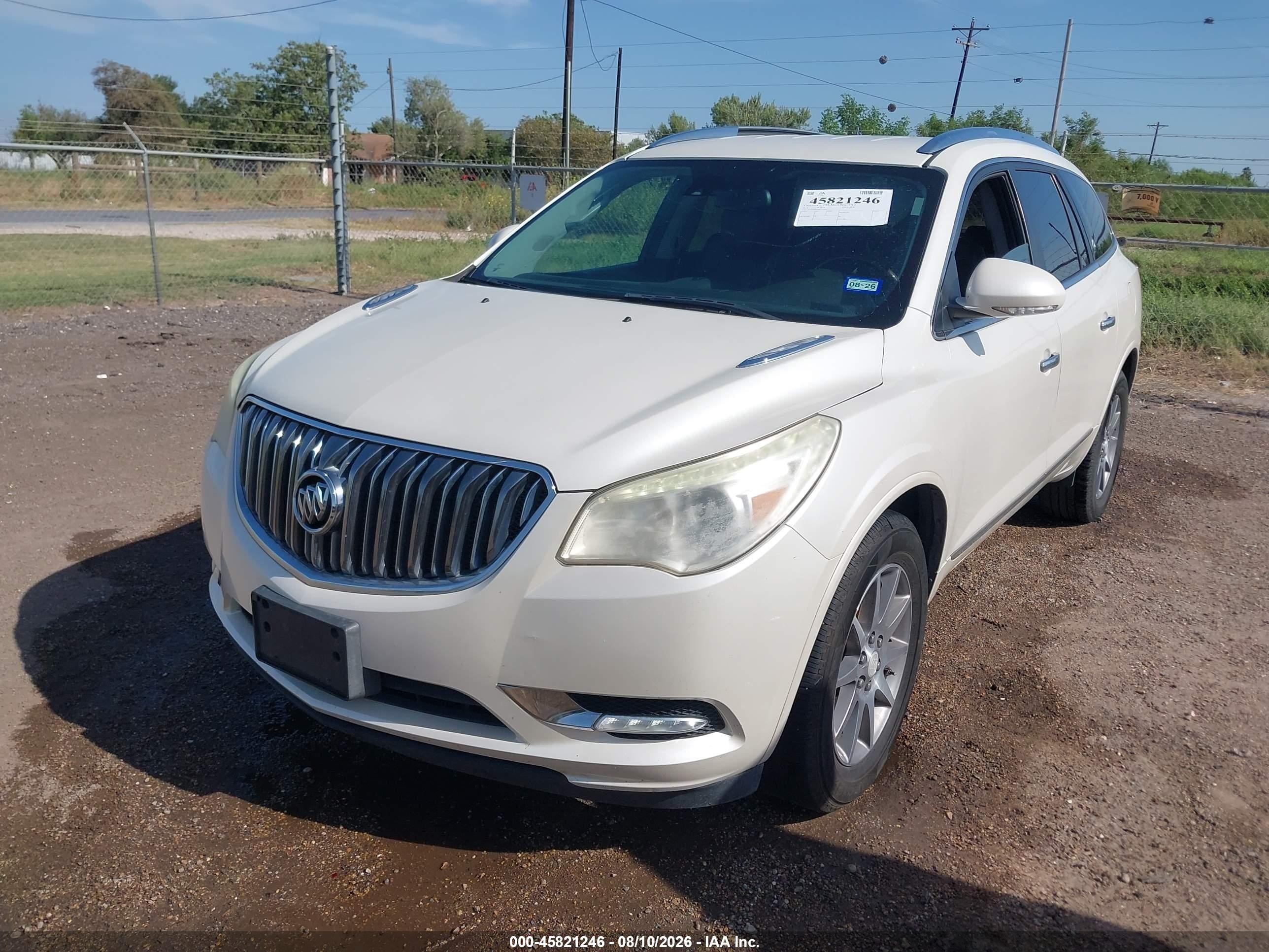 2015 Buick Enclave Leather White vin: 5GAKRBKD5FJ274597