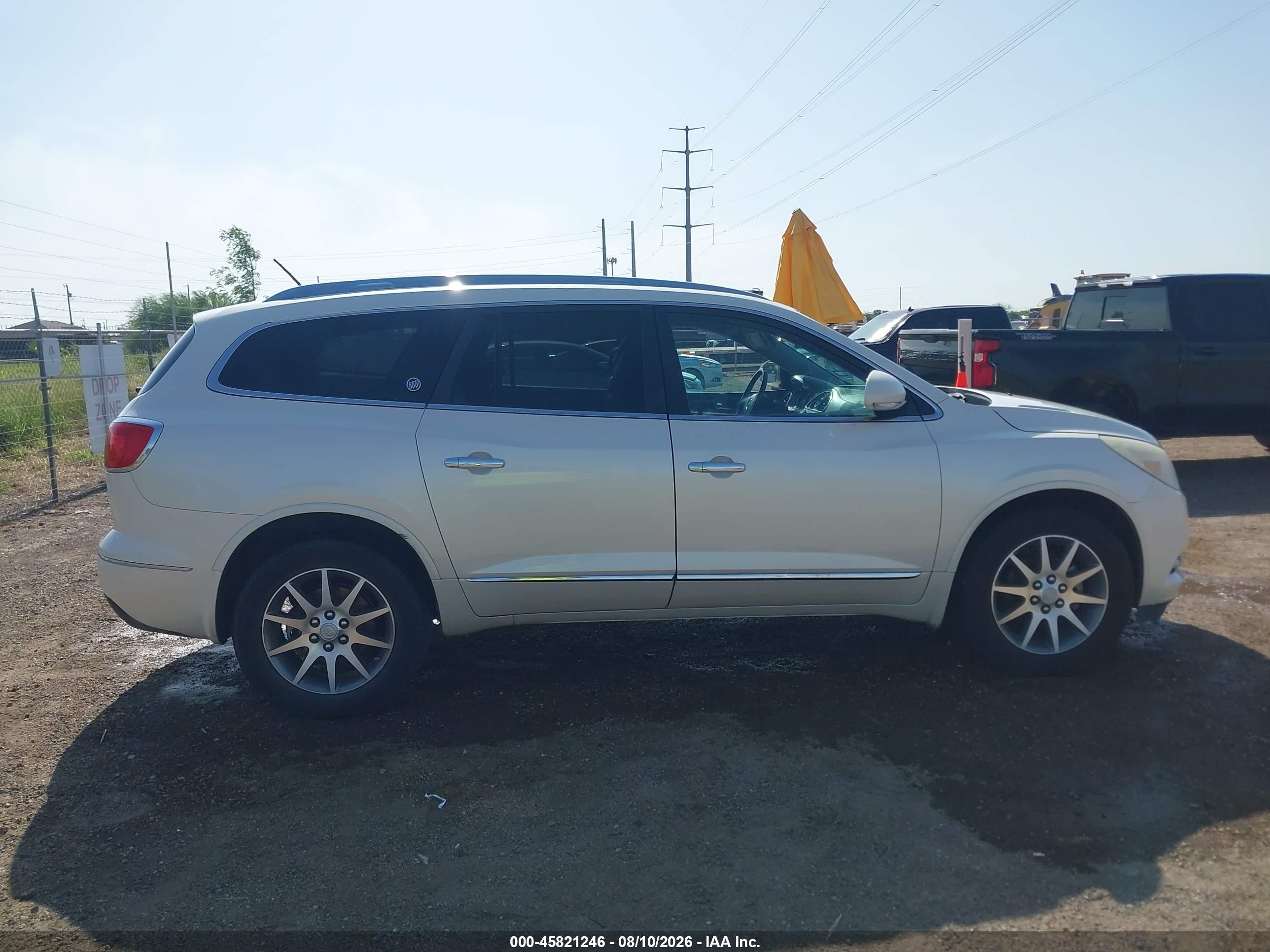 2015 Buick Enclave Leather White vin: 5GAKRBKD5FJ274597