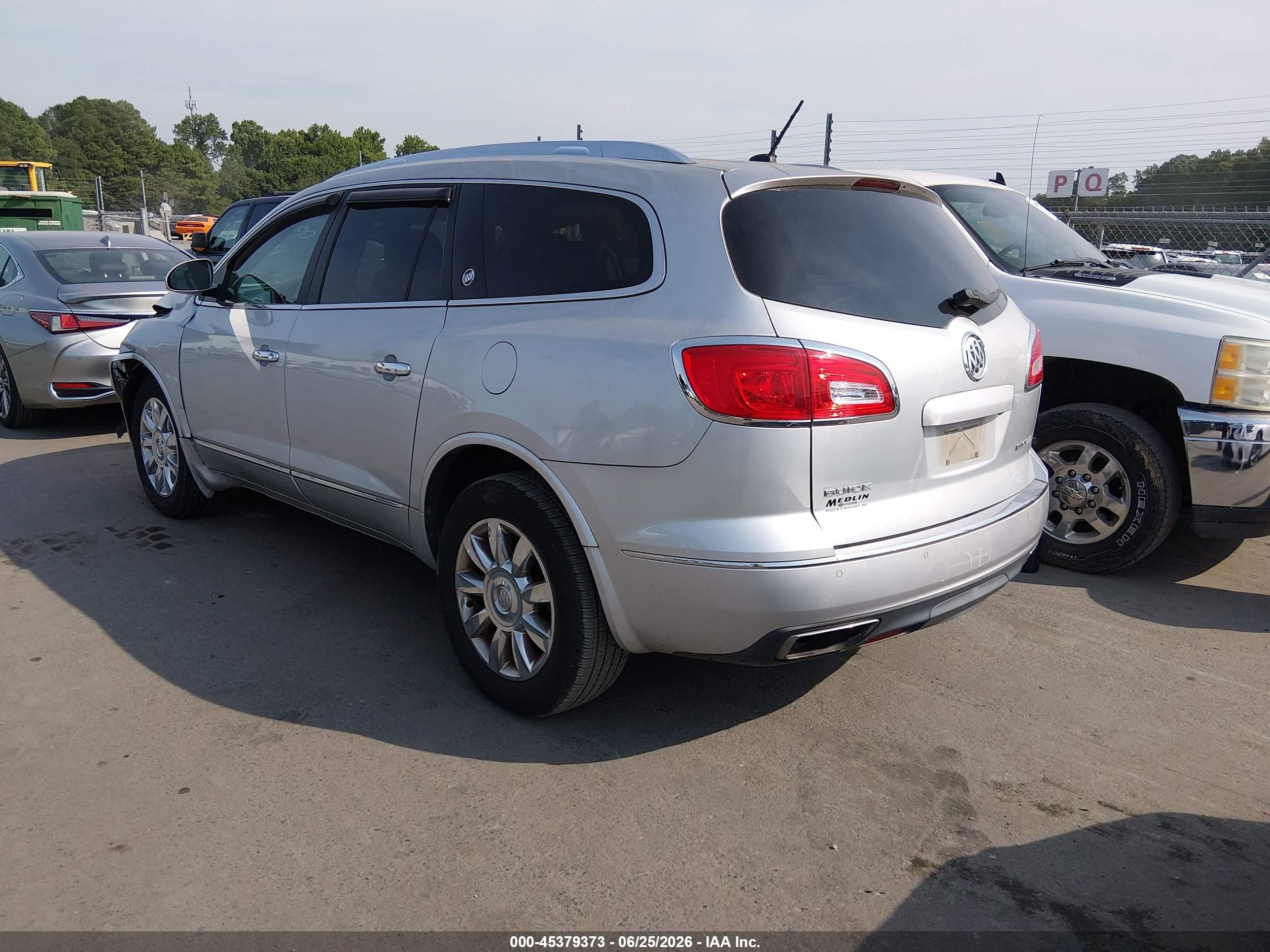 2015 Buick Enclave Leather Silver vin: 5GAKRBKD5FJ349329