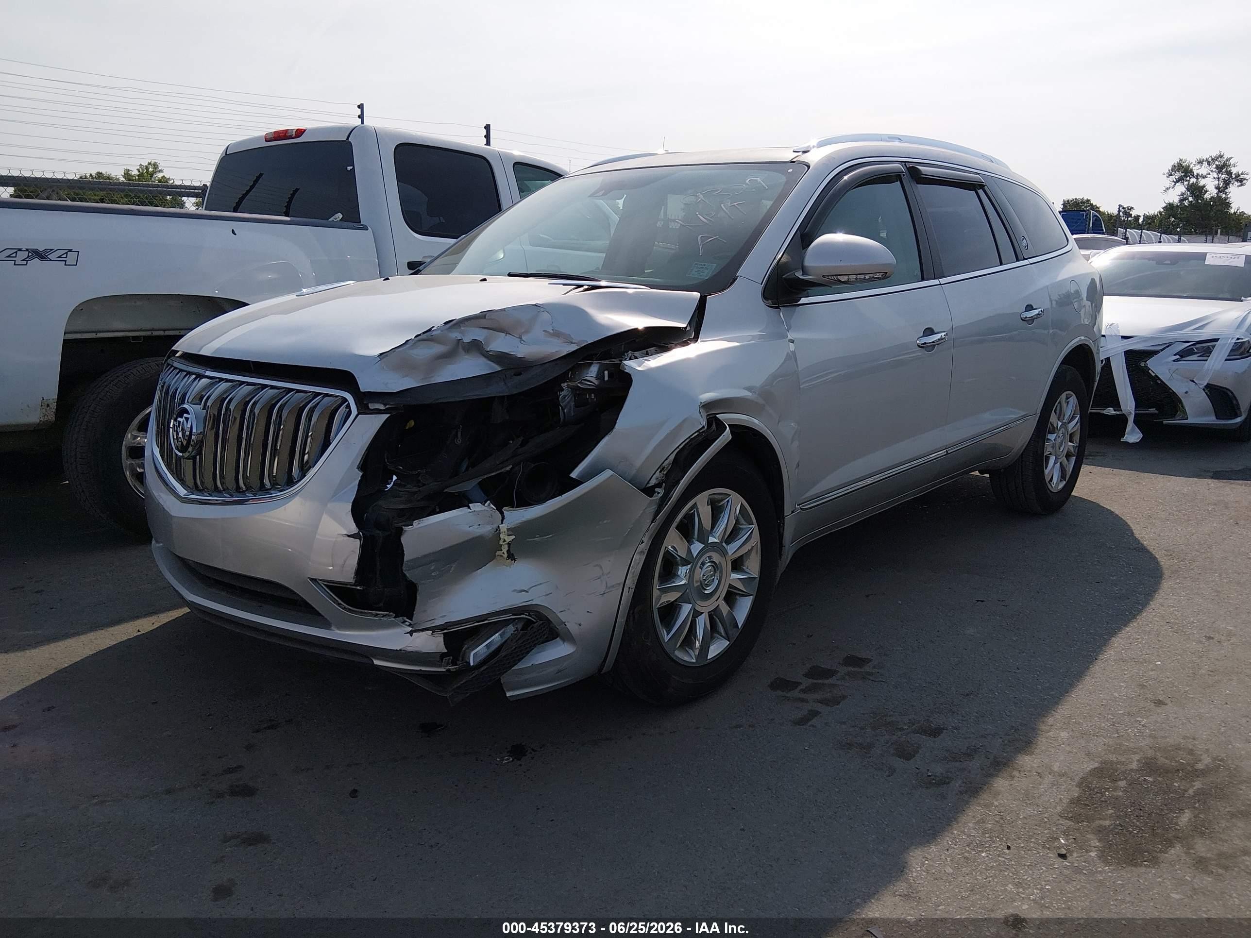 2015 Buick Enclave Leather Silver vin: 5GAKRBKD5FJ349329