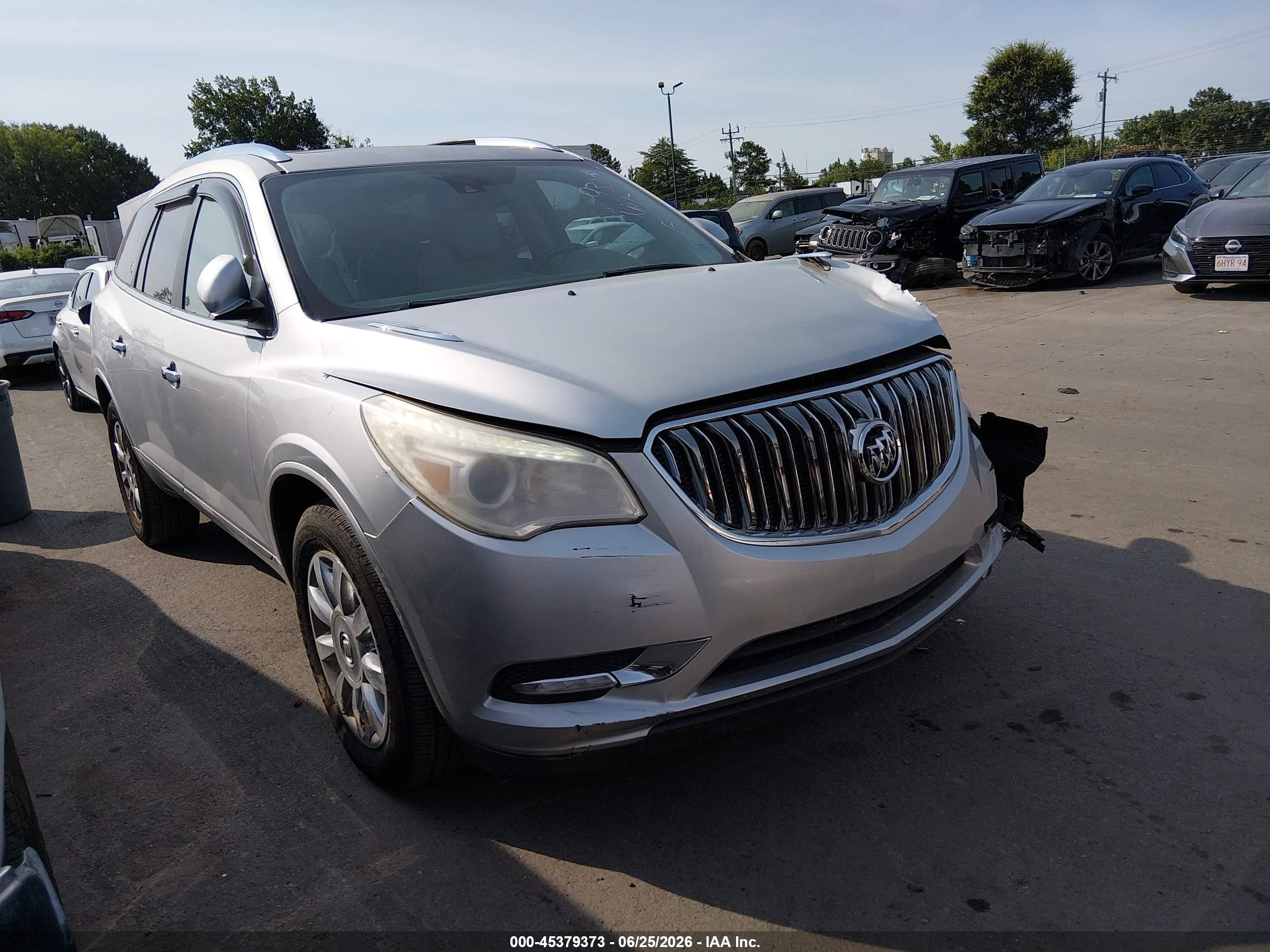 2015 Buick Enclave Leather Silver vin: 5GAKRBKD5FJ349329