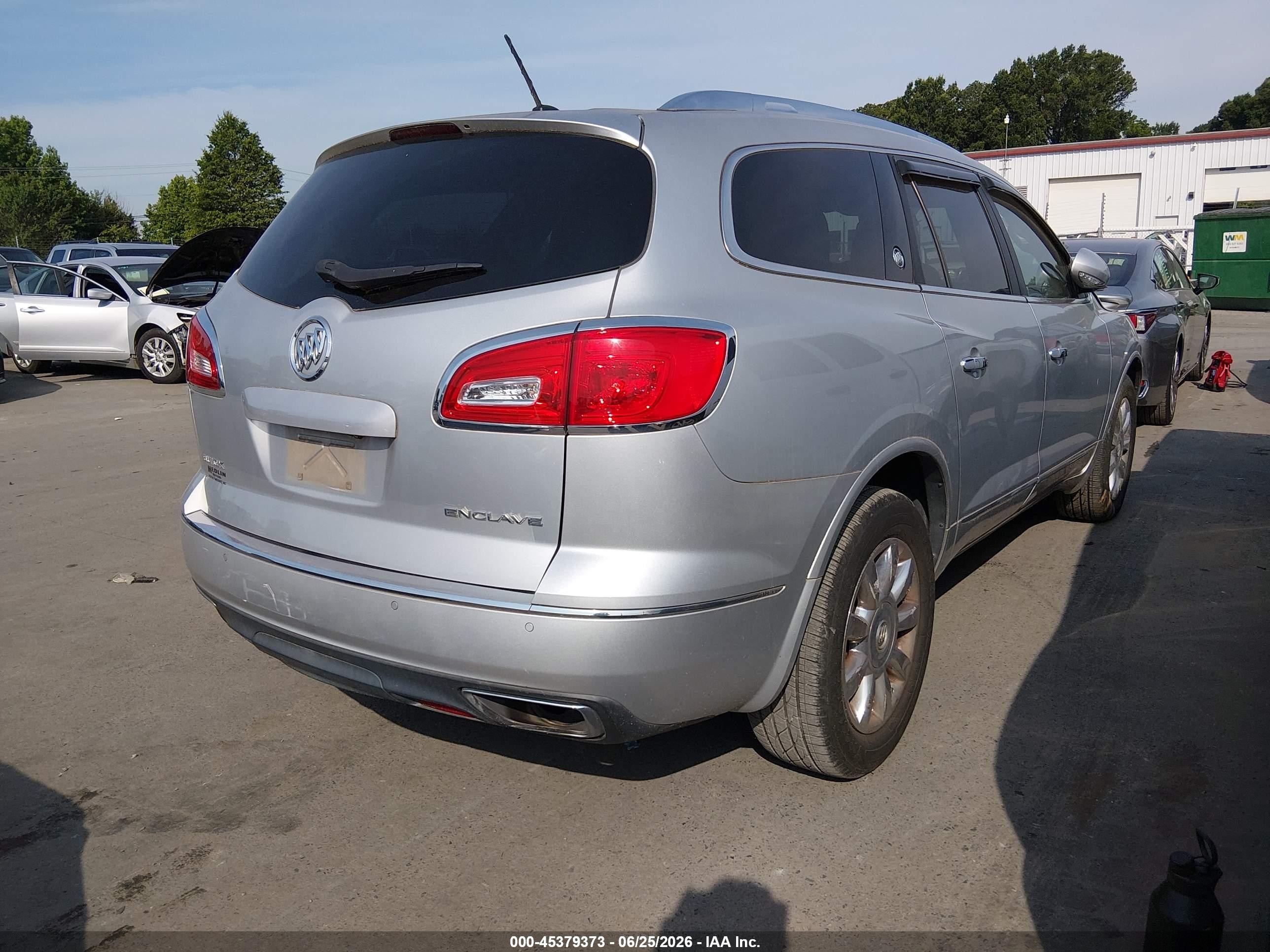 2015 Buick Enclave Leather Silver vin: 5GAKRBKD5FJ349329