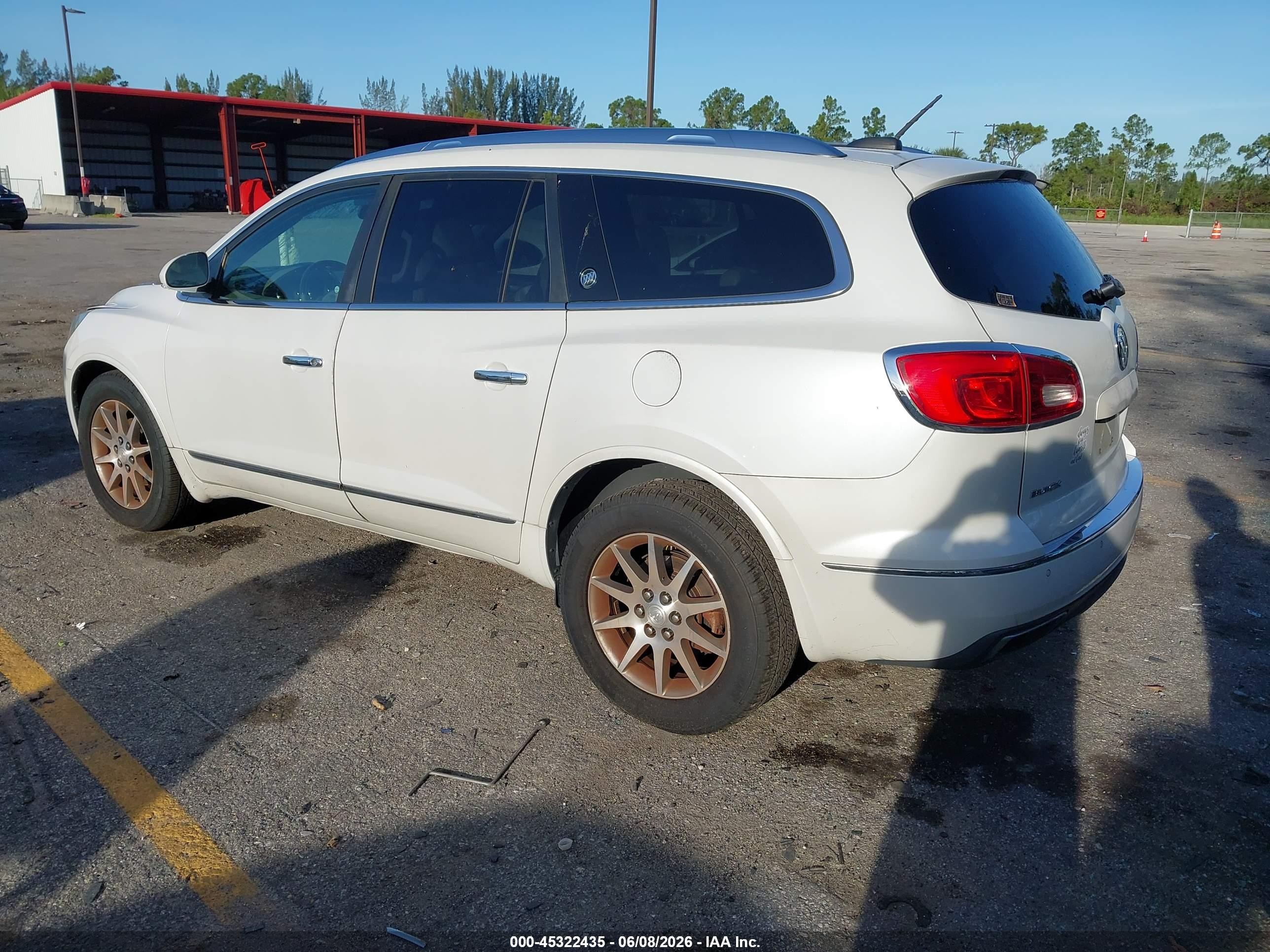 2017 Buick Enclave Leather White vin: 5GAKRBKD5HJ209333