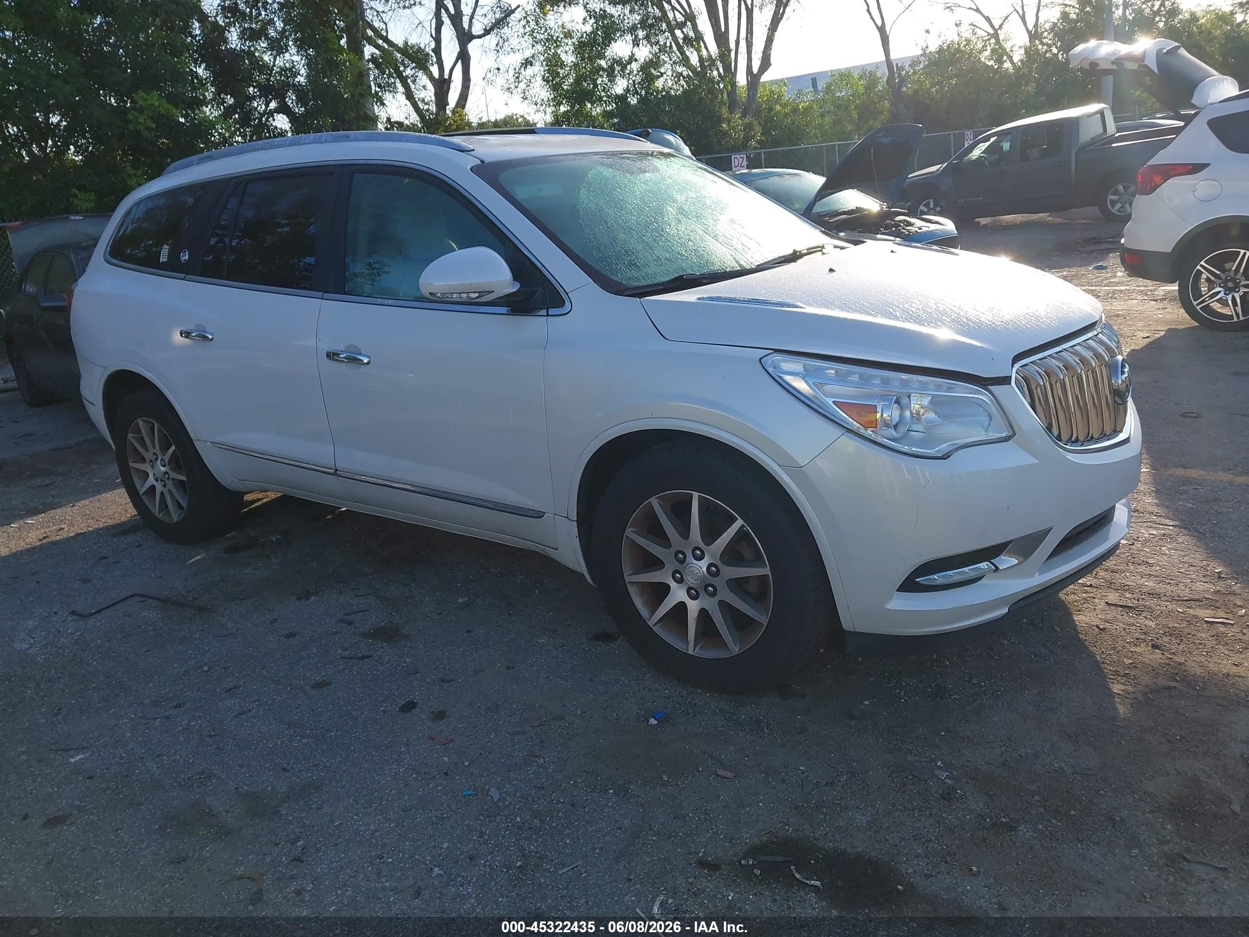 2017 Buick Enclave Leather White vin: 5GAKRBKD5HJ209333