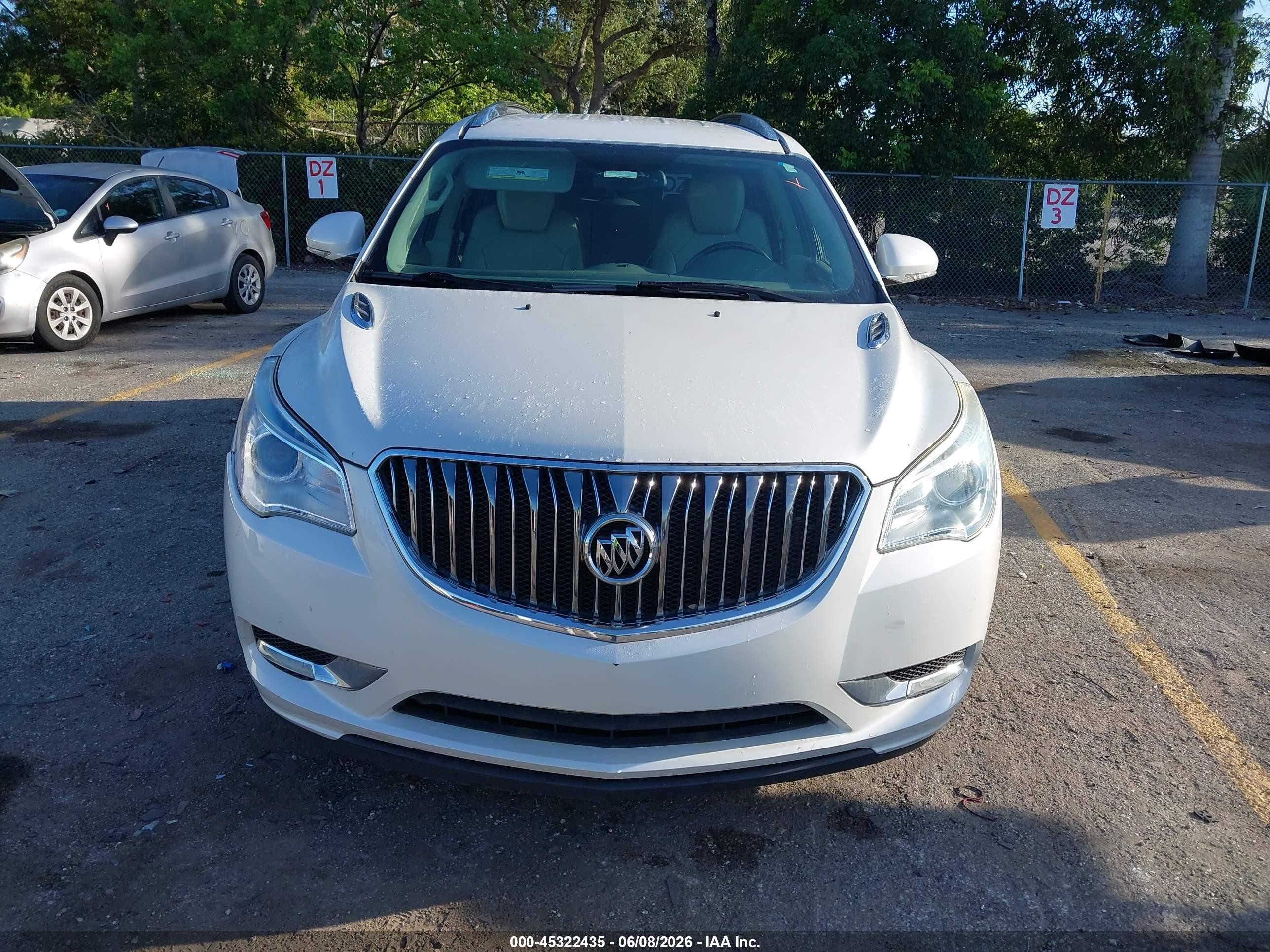 2017 Buick Enclave Leather White vin: 5GAKRBKD5HJ209333