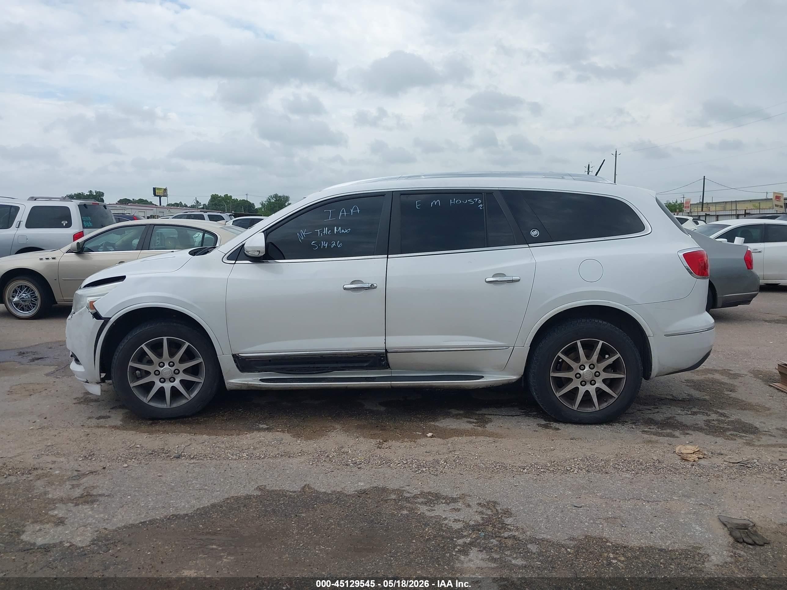 2017 Buick Enclave Leather White vin: 5GAKRBKD5HJ238055