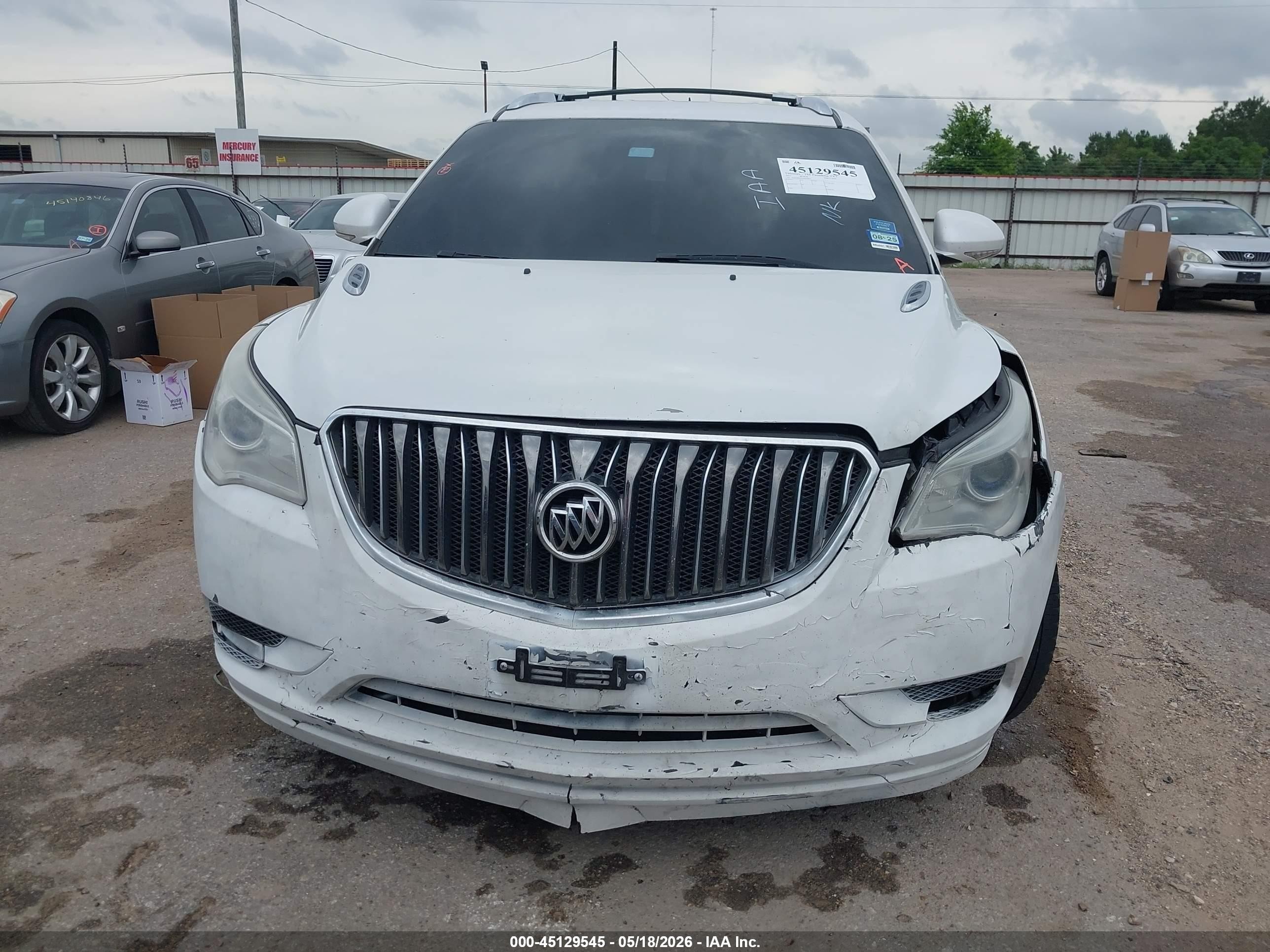 2017 Buick Enclave Leather White vin: 5GAKRBKD5HJ238055