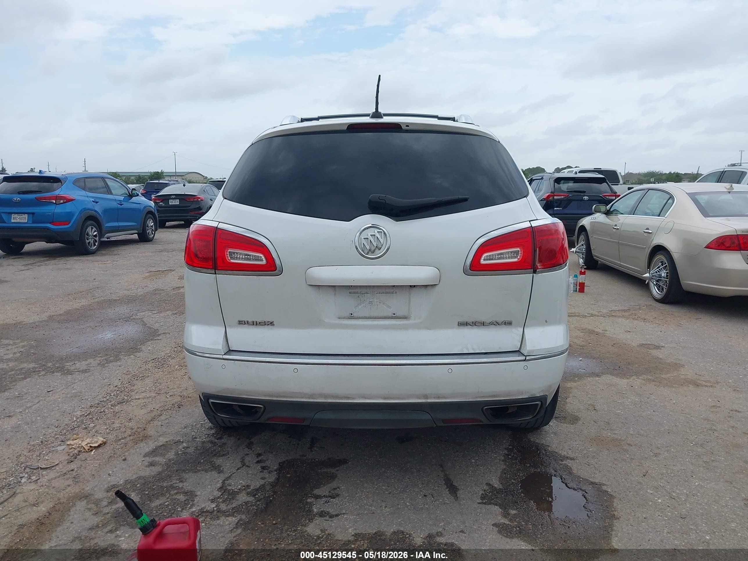2017 Buick Enclave Leather White vin: 5GAKRBKD5HJ238055