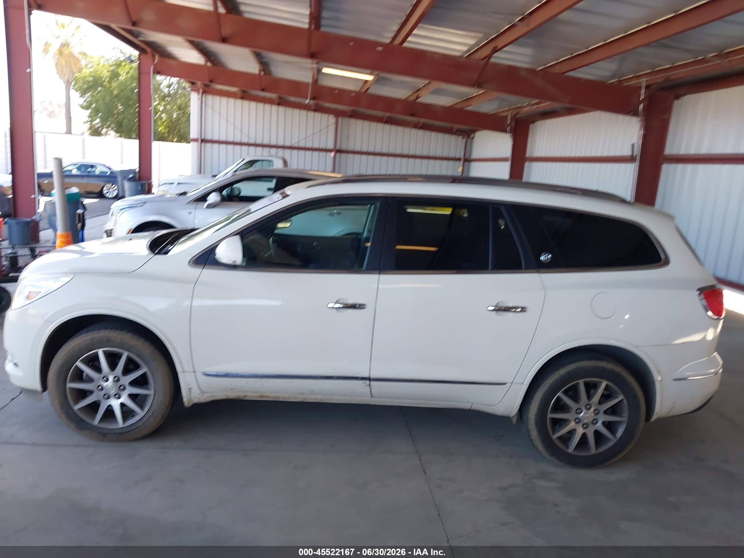 2014 Buick Enclave Leather White vin: 5GAKRBKD6EJ144875