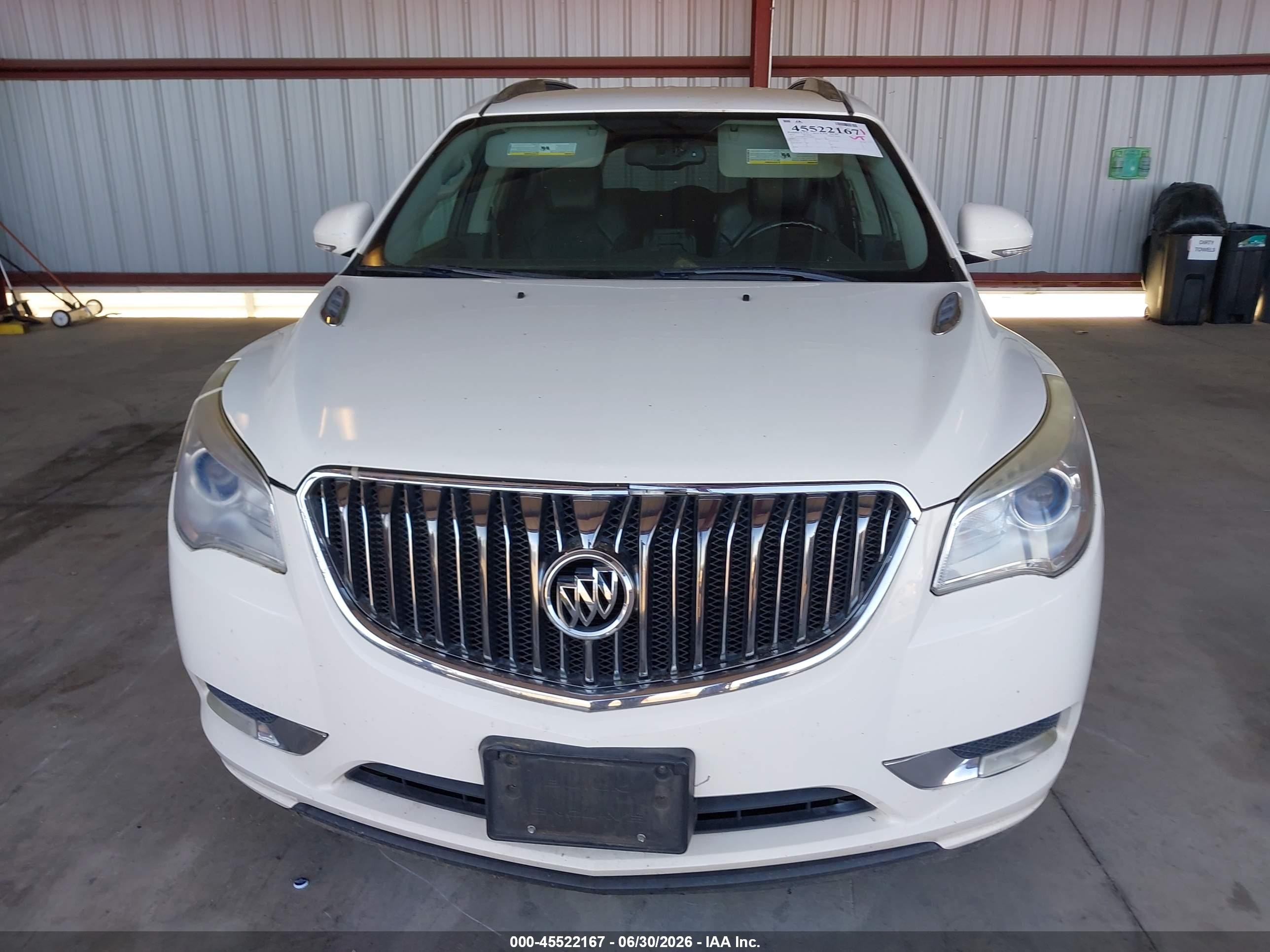 2014 Buick Enclave Leather White vin: 5GAKRBKD6EJ144875