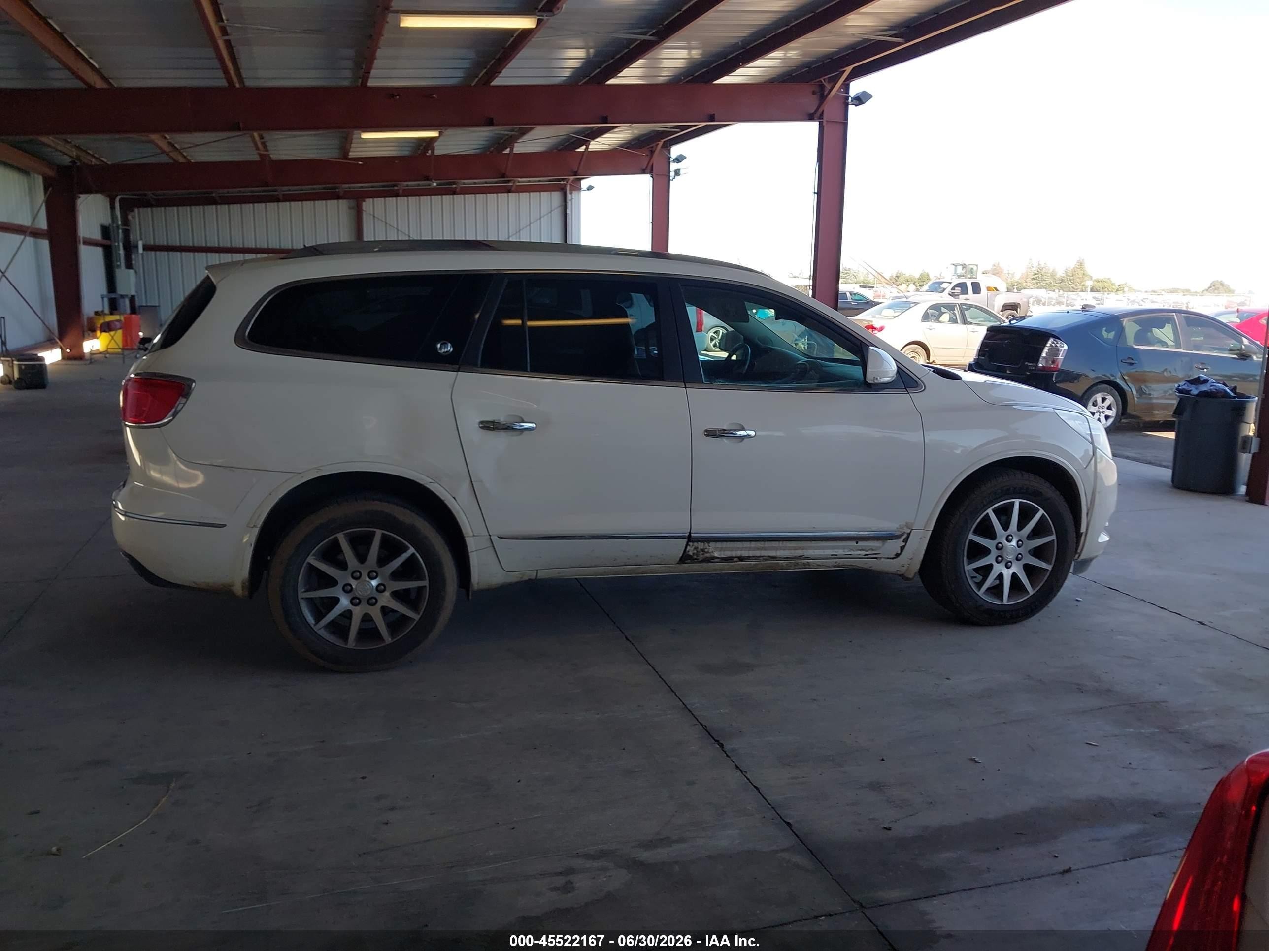 2014 Buick Enclave Leather White vin: 5GAKRBKD6EJ144875